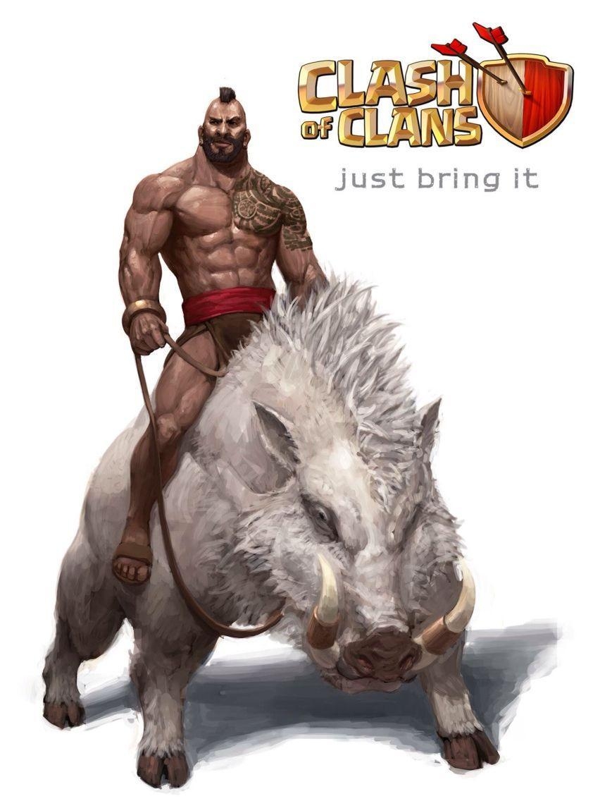 860x1140 Clash of clans hog rider. Pinteres, Phone