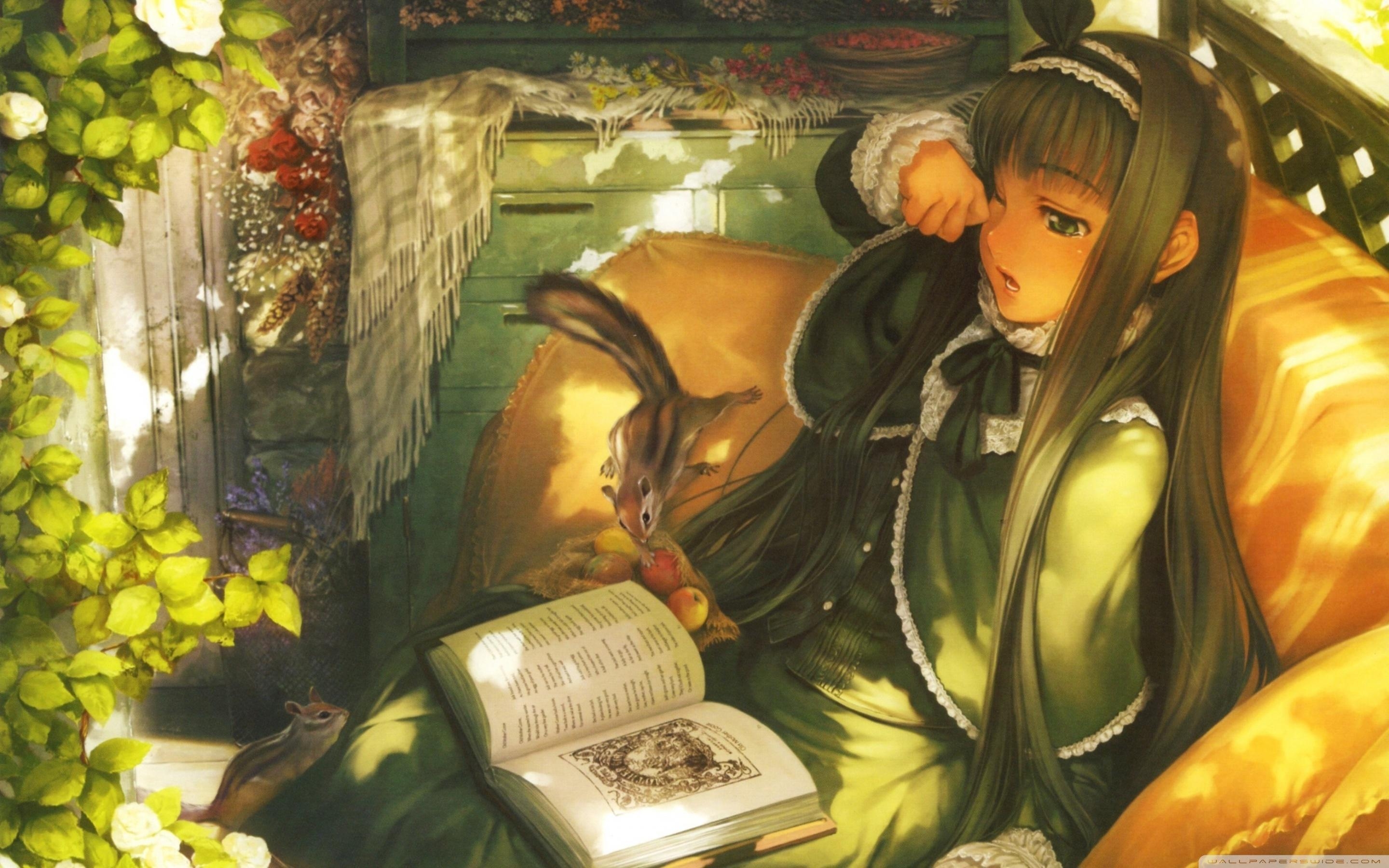 2880x1800 Anime Books Wallpaper Free Anime Books Background, Desktop