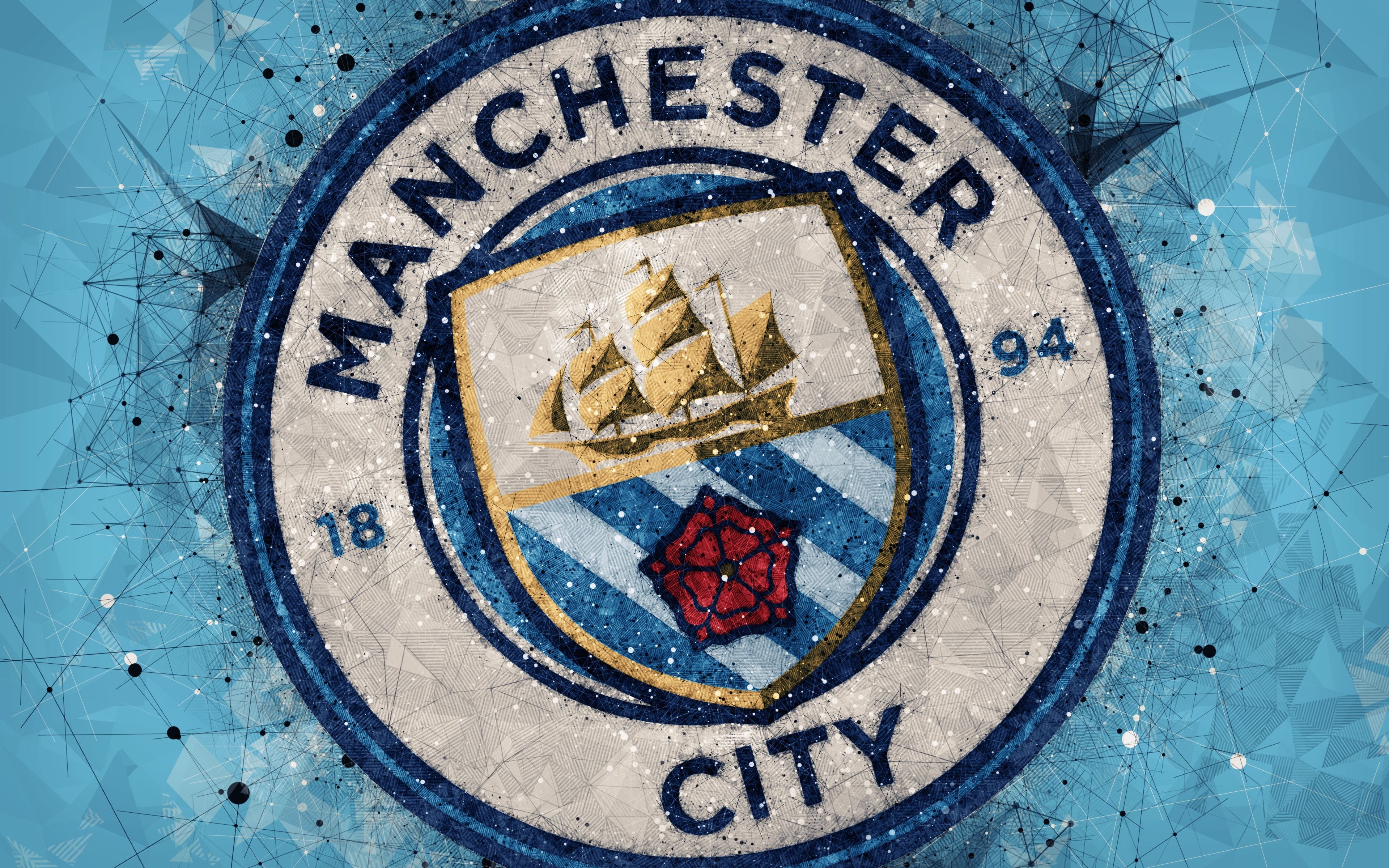 3840x2400 Man City Logo Wallpaper, Desktop