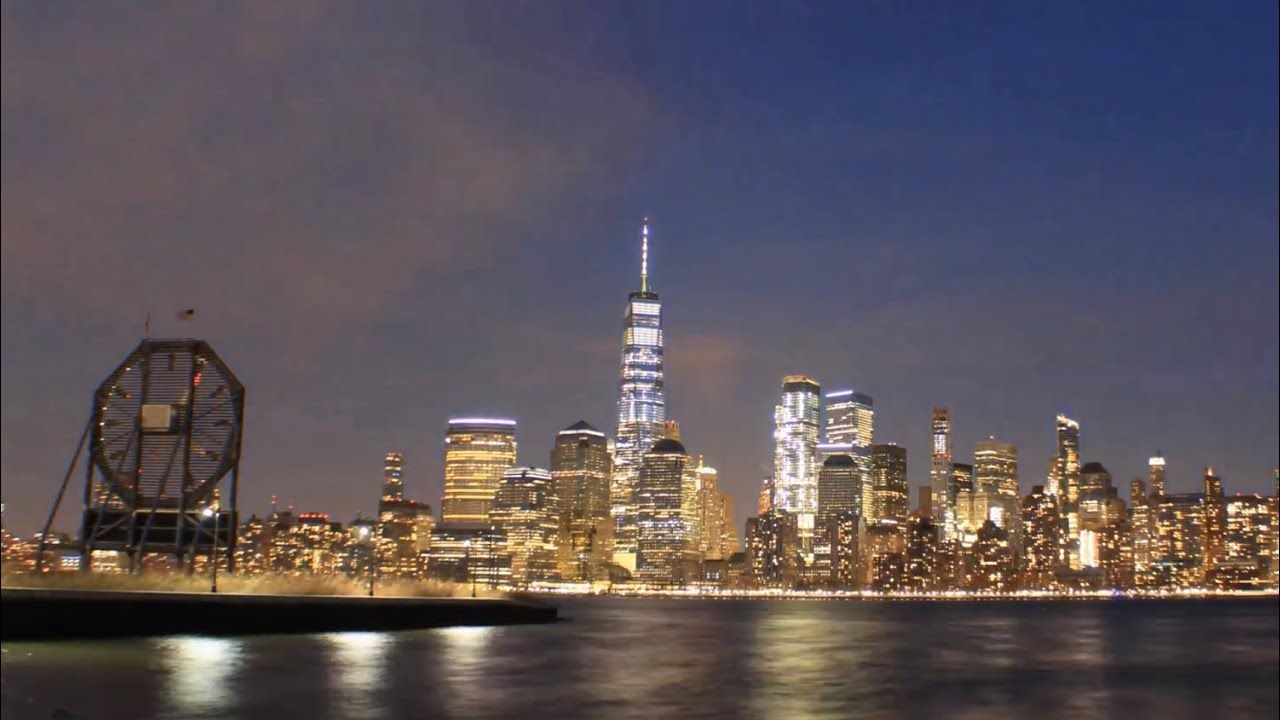 1280x720 New York City Skyline at Night 4K Screensaver NYC Skyline, Desktop