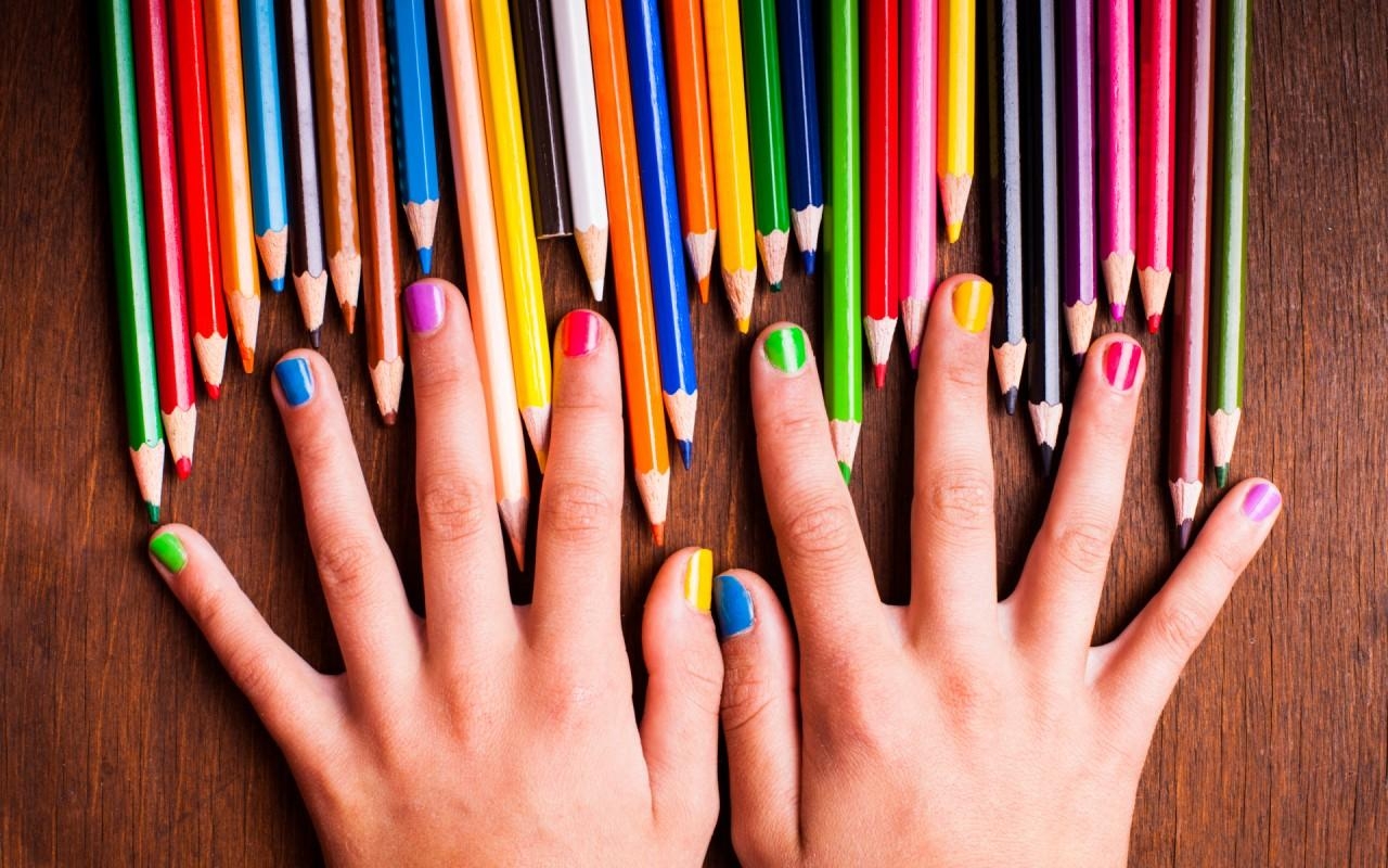 1280x800 Colored Pencils Hands & Nails wallpaper. Colored Pencils Hands, Desktop