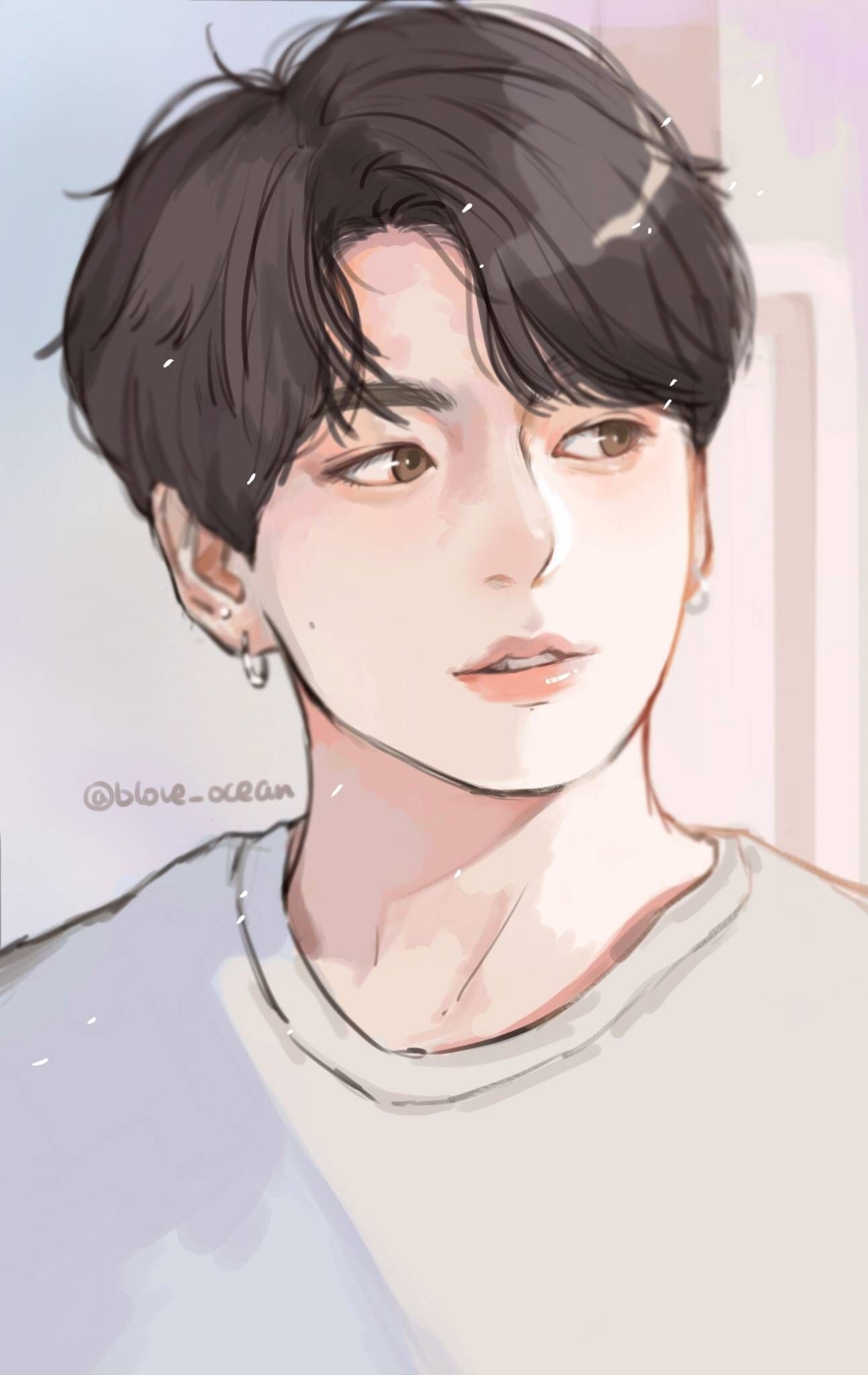 1300x2050 BTS FANART. Jungkook fanart, Bts drawings, Phone