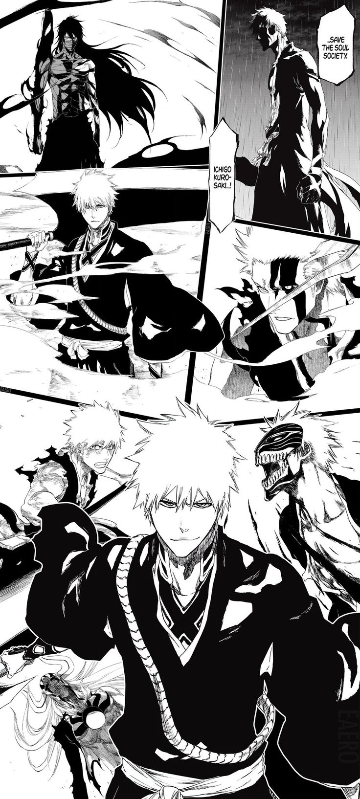 740x1640 Eaero (COMMISSIONS OPEN) on Twitter. Bleach anime, Bleach manga, Bleach anime art, Phone