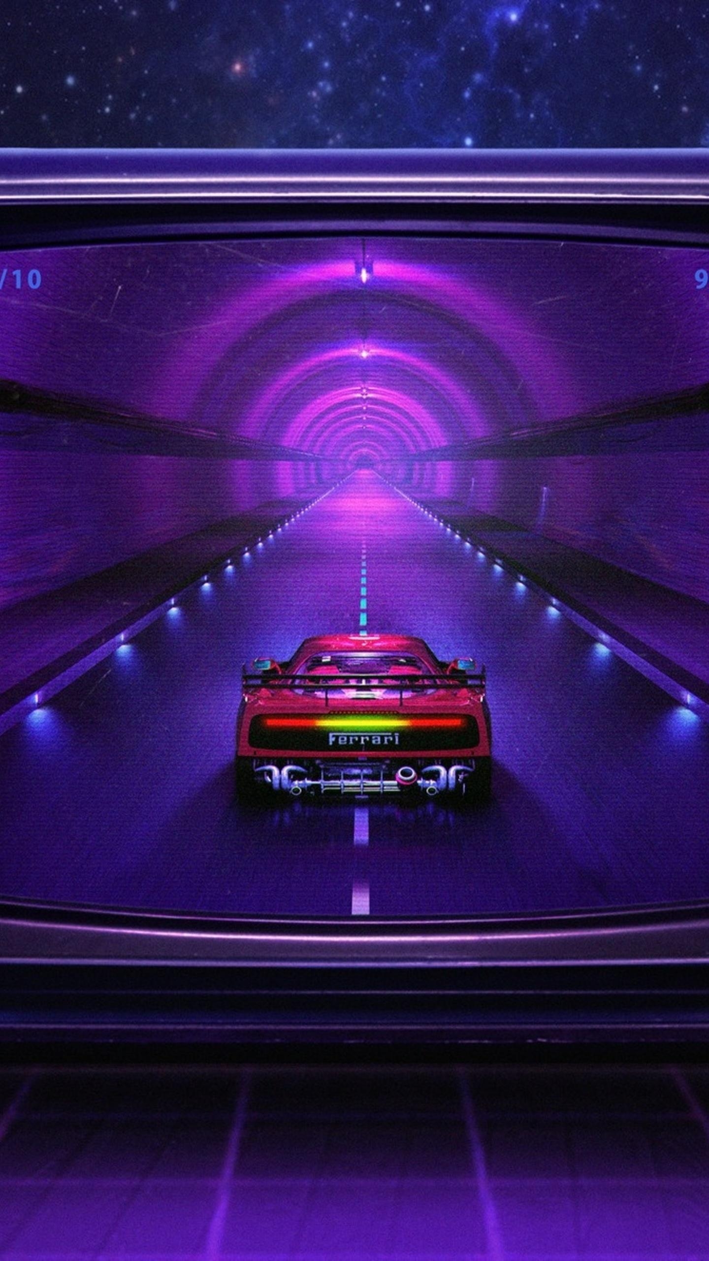 1440x2560 Racing Car Tv Synthwave Ze Wallpaper Phone Car, Phone