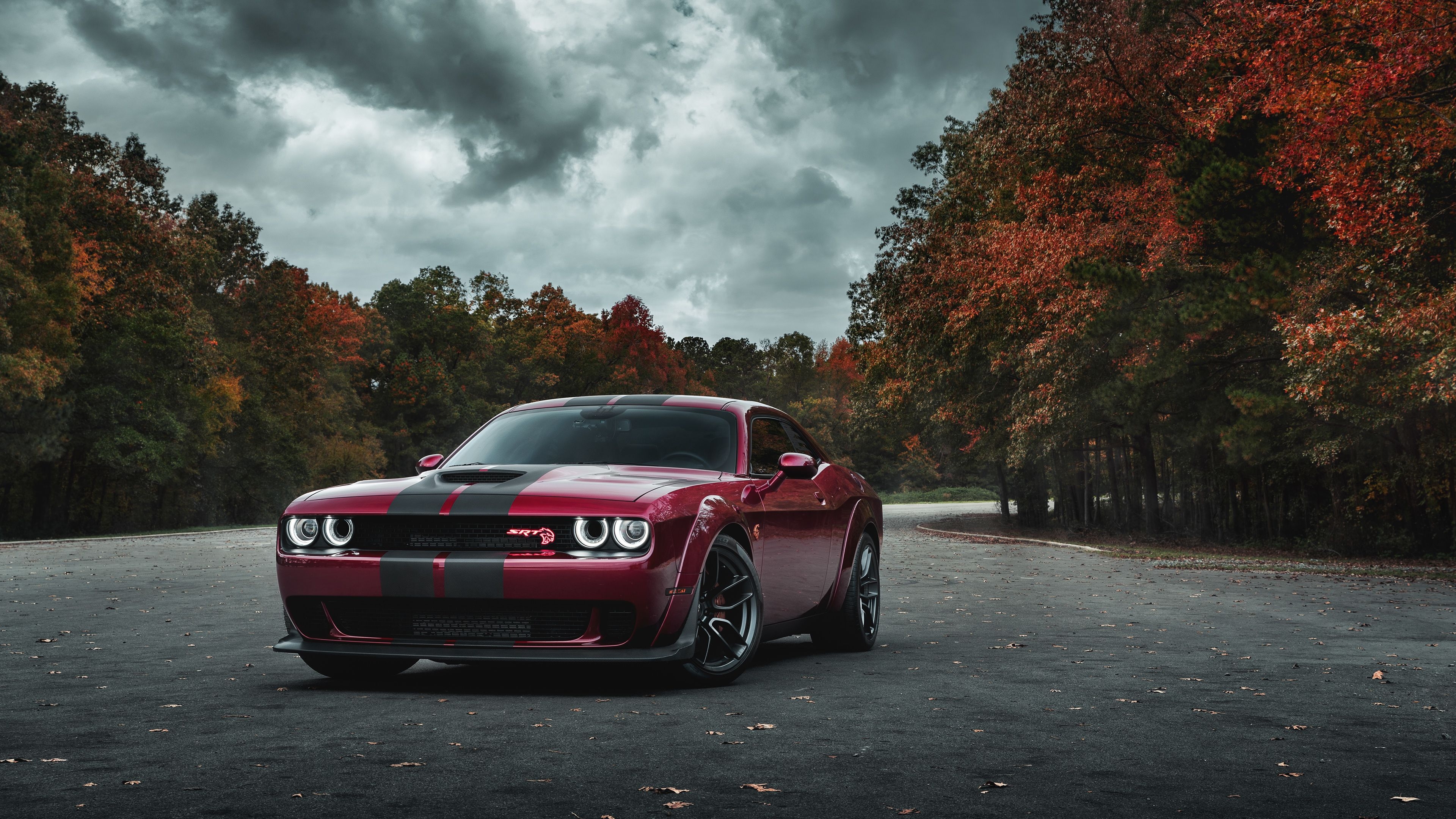 3840x2160 Wallpaper 4k Dodge Challenger SRT Hellcat Widebody Front Look Wallpaper, Desktop