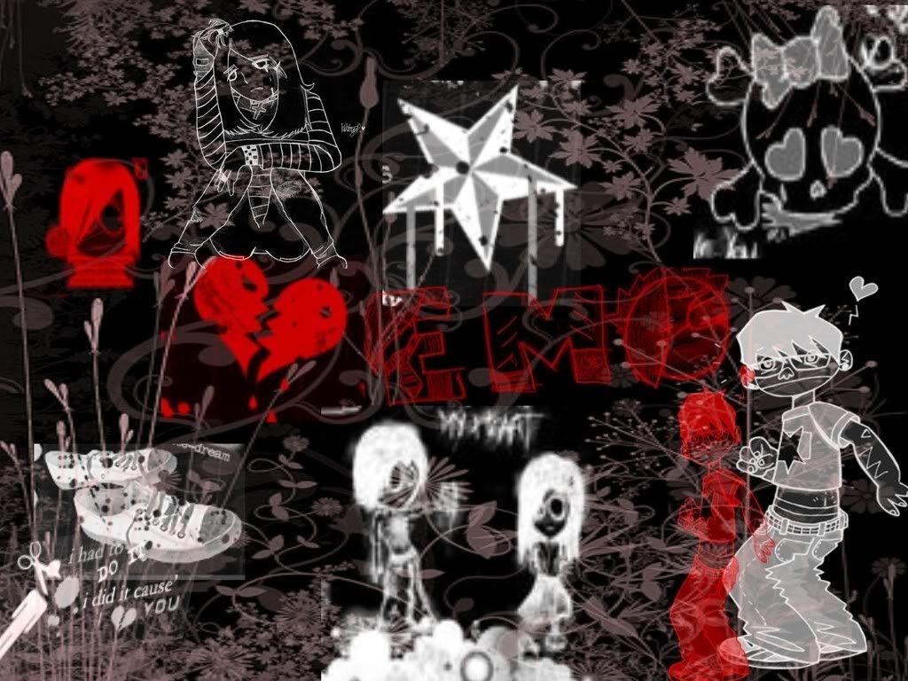 1030x770 Emo Black Wallpaper, Desktop