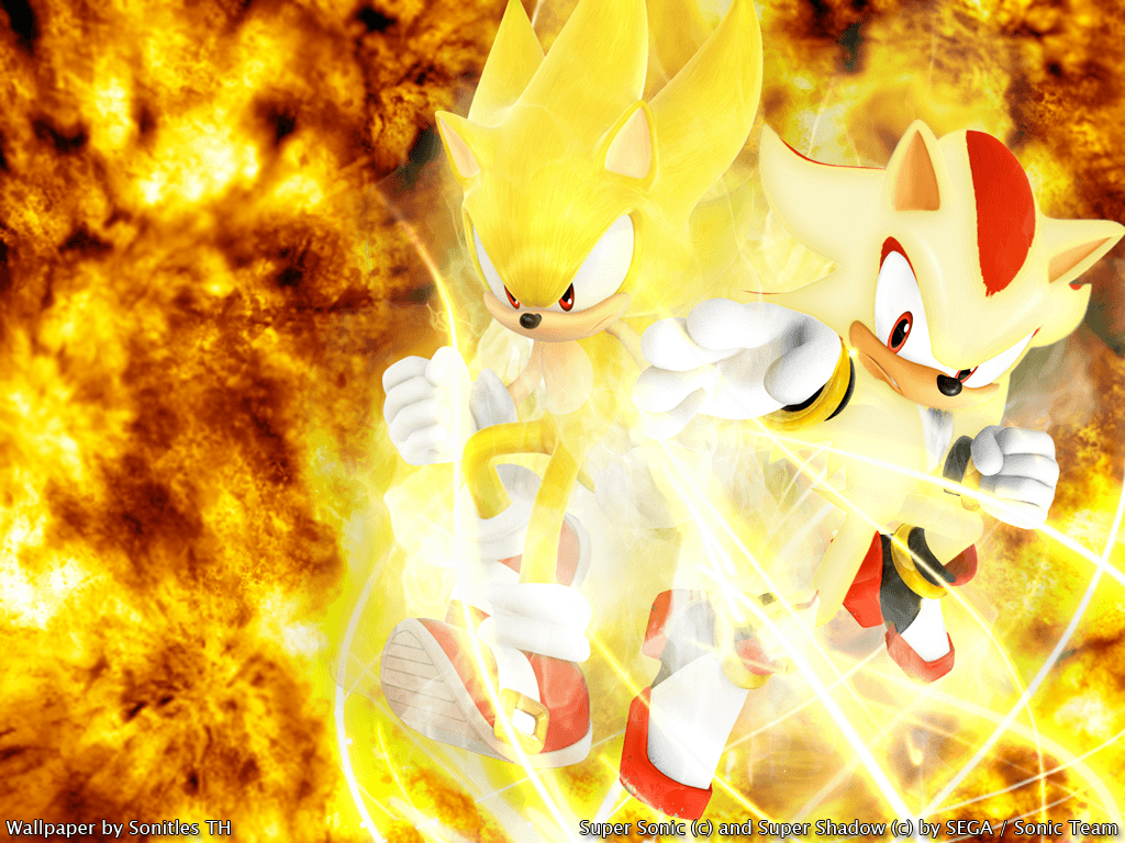 1030x770 Super Sonic and Super Shadow, Desktop