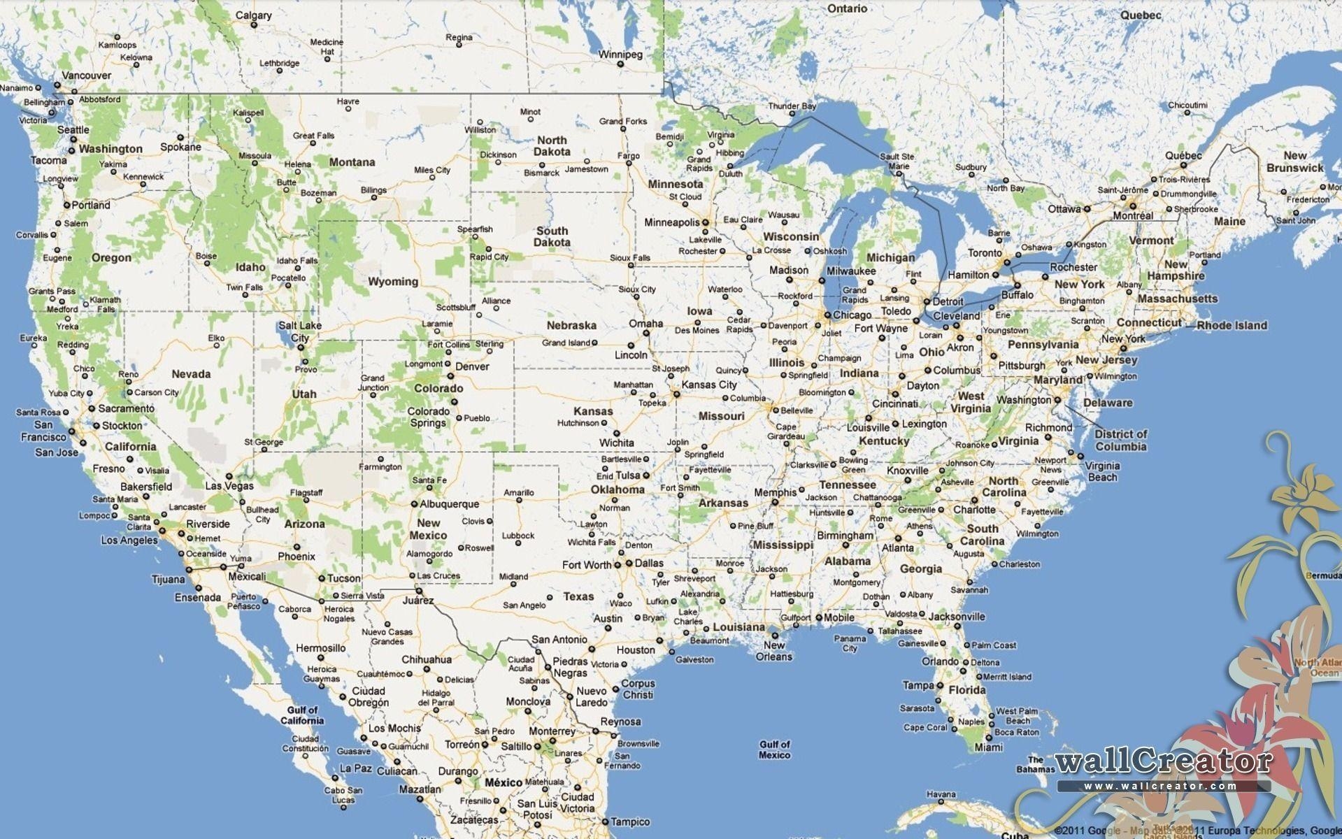 1920x1200 US map / 1200 Wallpaper, Desktop