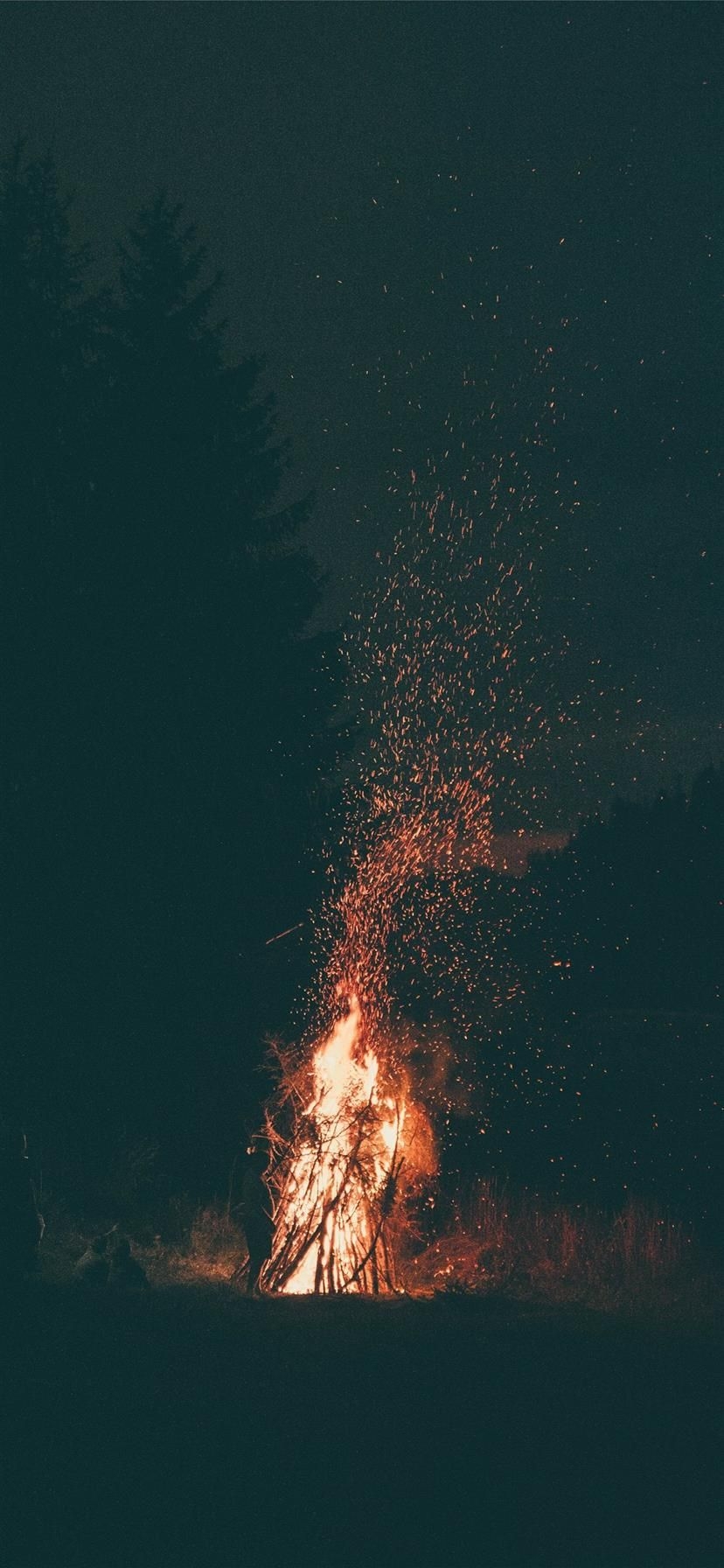 830x1800 Fire is silence iPhone X Wallpaper Free Download, Phone