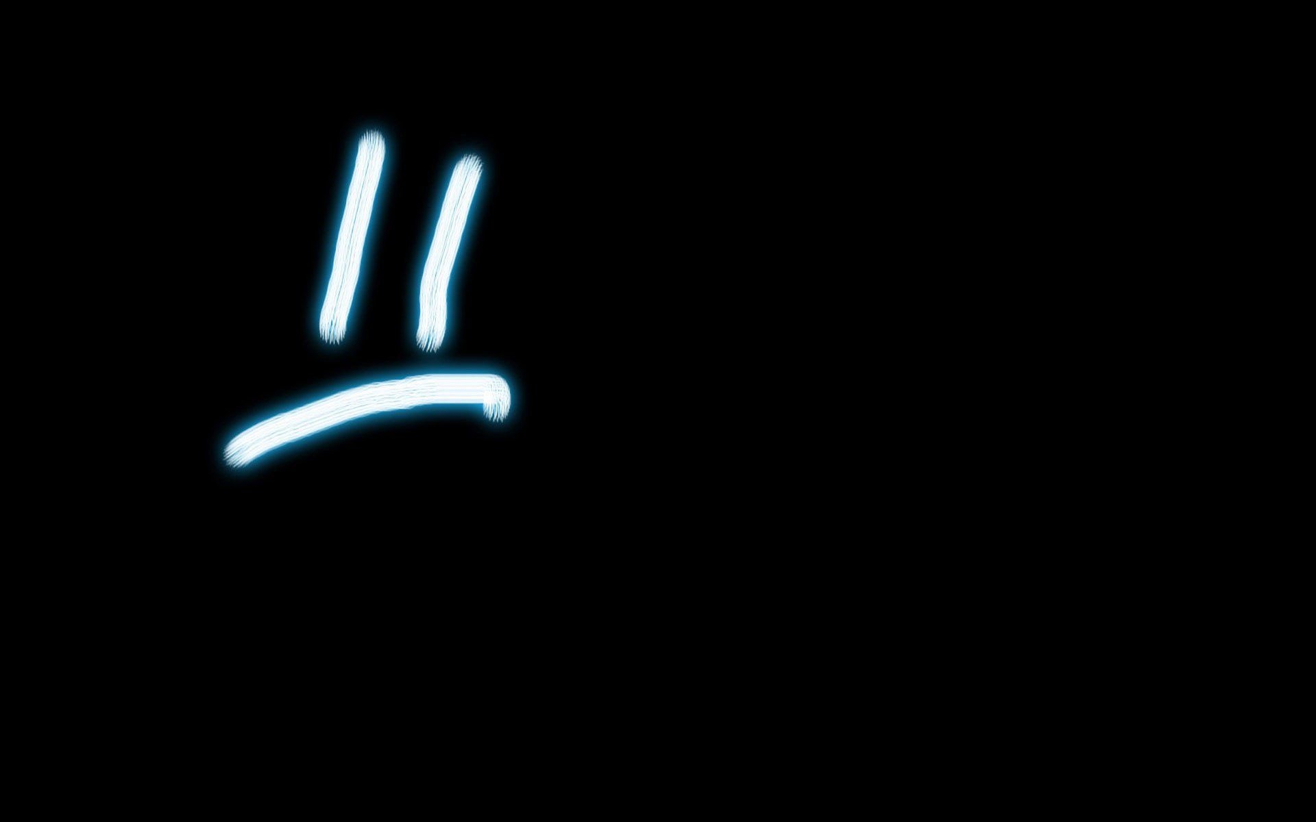 1920x1200 Dark Wallpaper Sad Face, Desktop