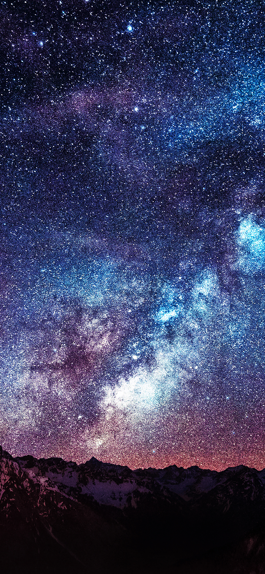 1130x2440 Wallpaper Amazing Milkyway Space Mountain Red Wallpaper, Phone