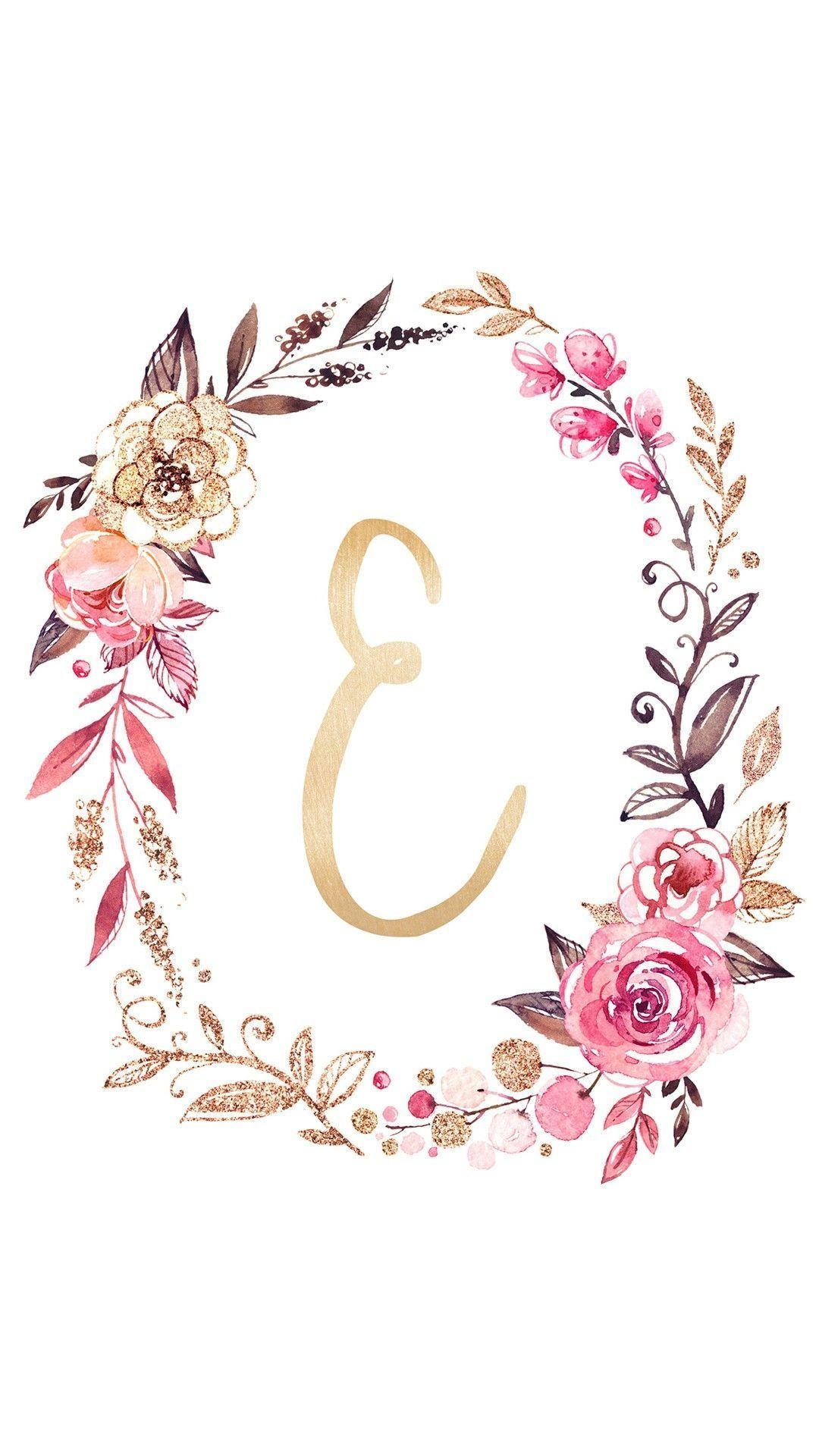 1080x1920 Monogram letter E. Monogram wallpaper, Alphabet wallpaper, Wallpaper iphone cute, Phone