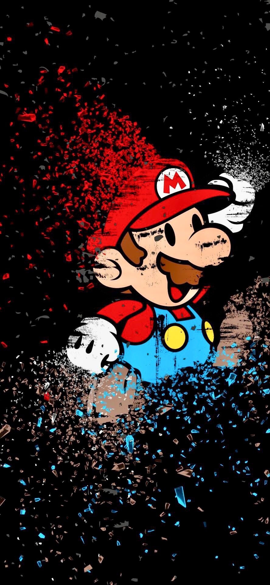 890x1920 Wallpaper Of Mario, Phone