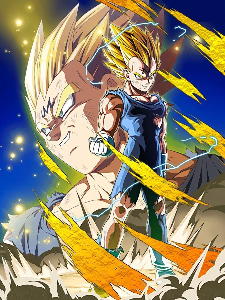 860x1140 Clean LR AGL Majin Vegeta art for Wallpaper, Phone