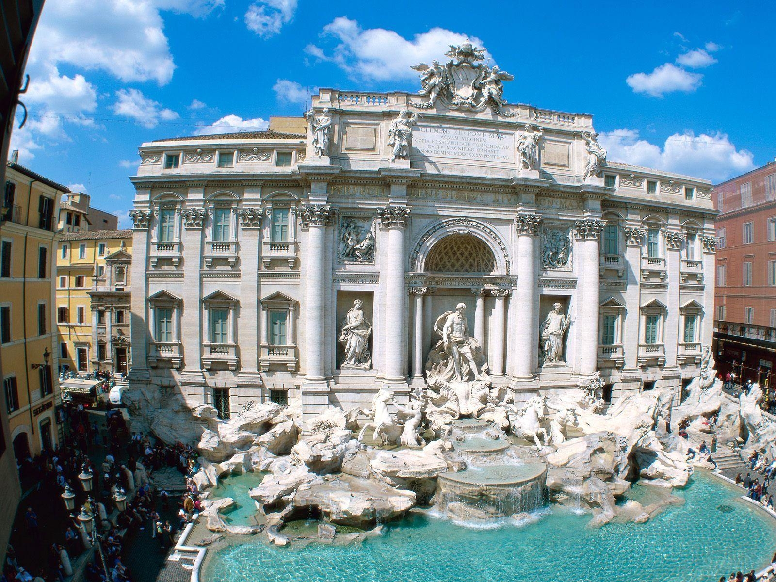 1600x1200 Trevi Fountain Rome Italy Wallpaper, Desktop