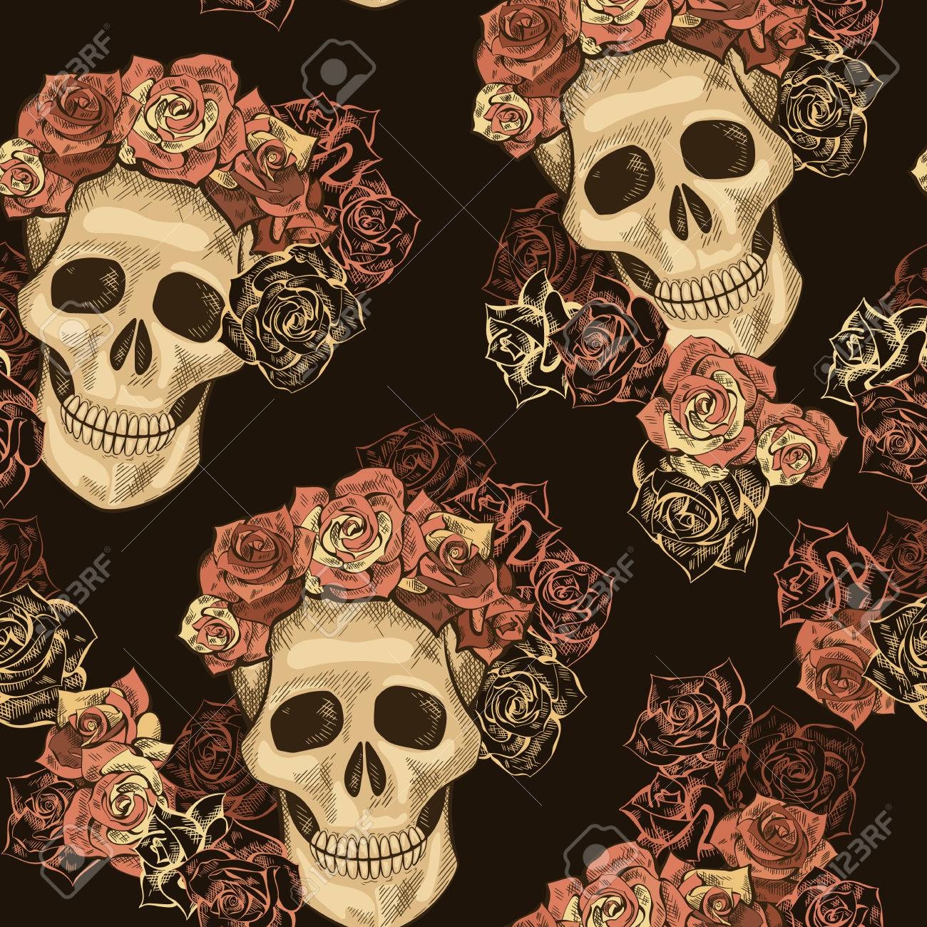 1300x1300 Skull Desktop Wallpaper, Phone