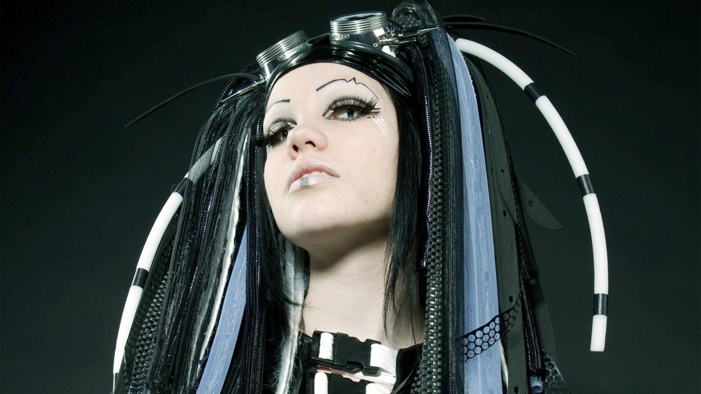 1370x770 Cybergoth Wallpaper. Cybergoth, Gothic boots, Emo goth, Desktop