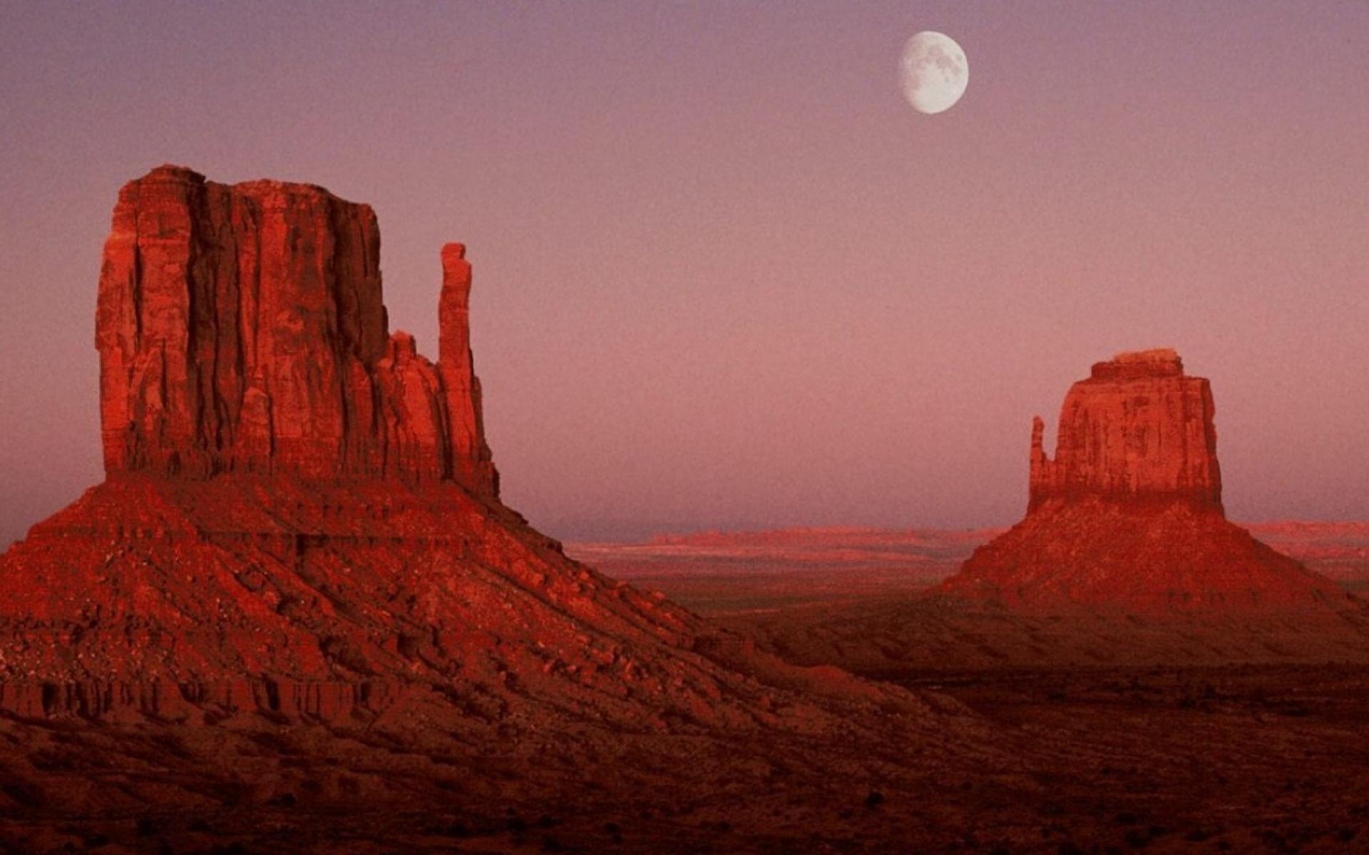 1920x1200 Utah monument valley moonrise wallpaper, Desktop