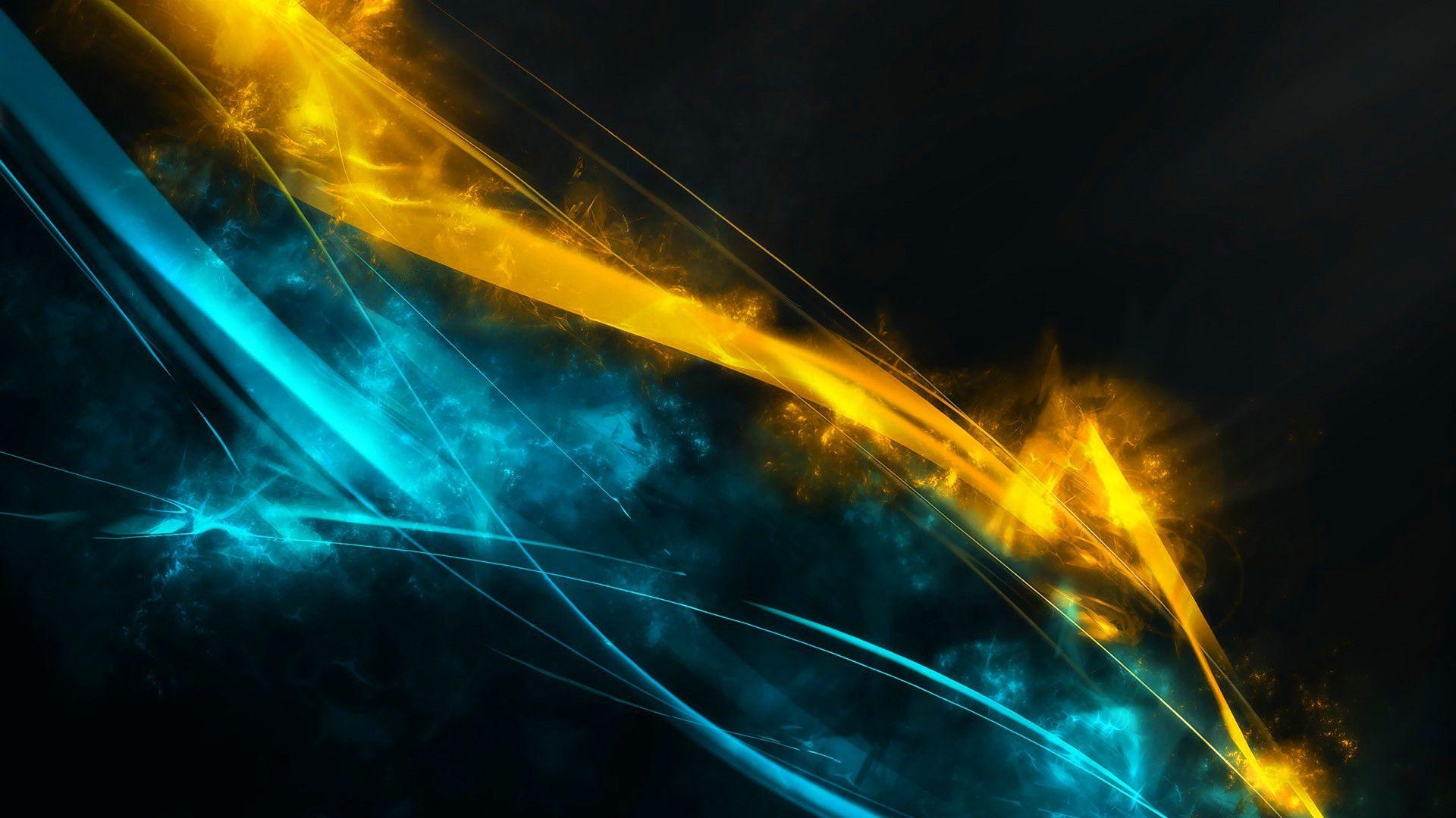 1920x1080 Yellow and Blue Wallpaper, Desktop