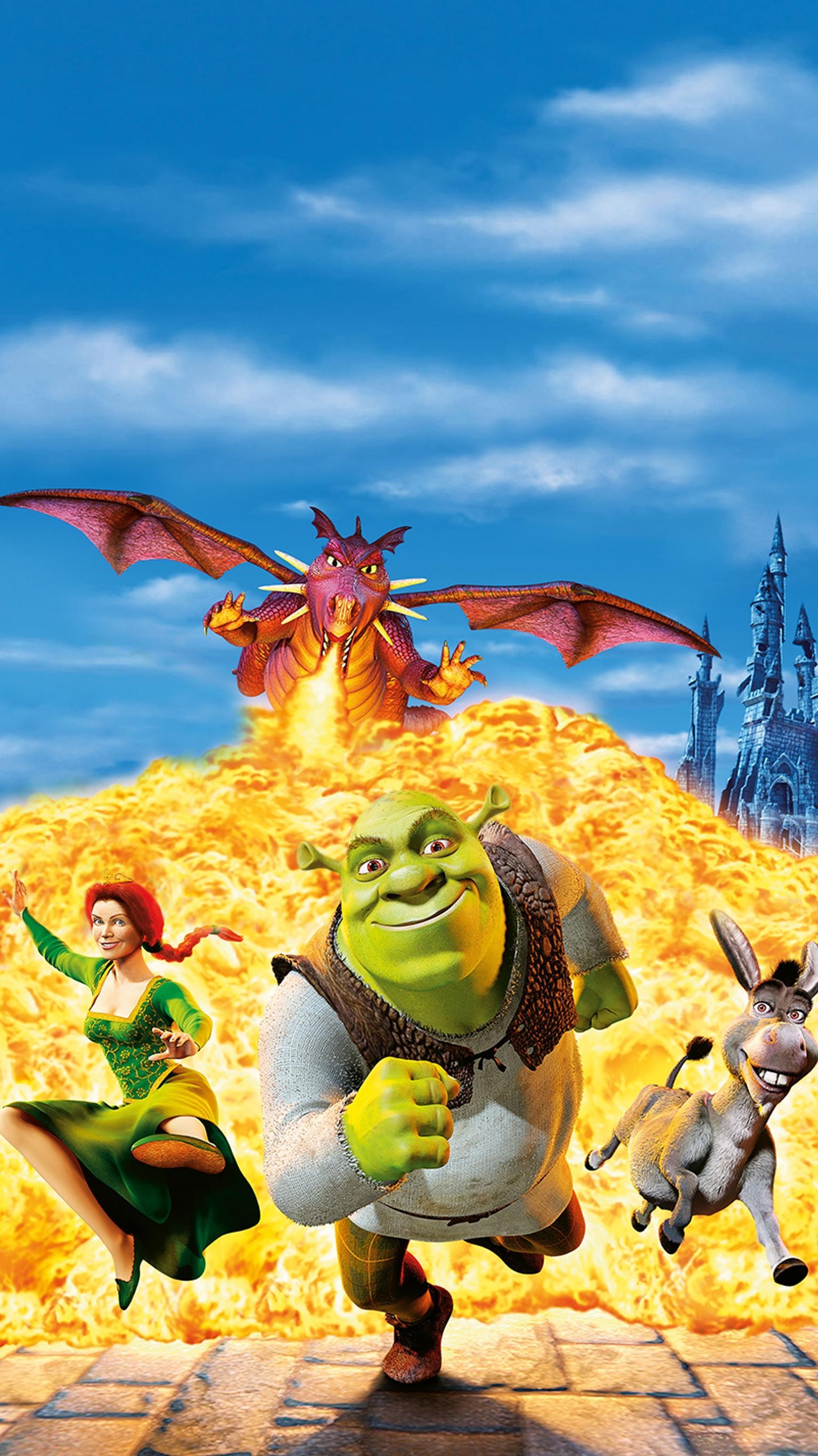 1540x2740 Shrek (2001) Phone Wallpaper, Phone