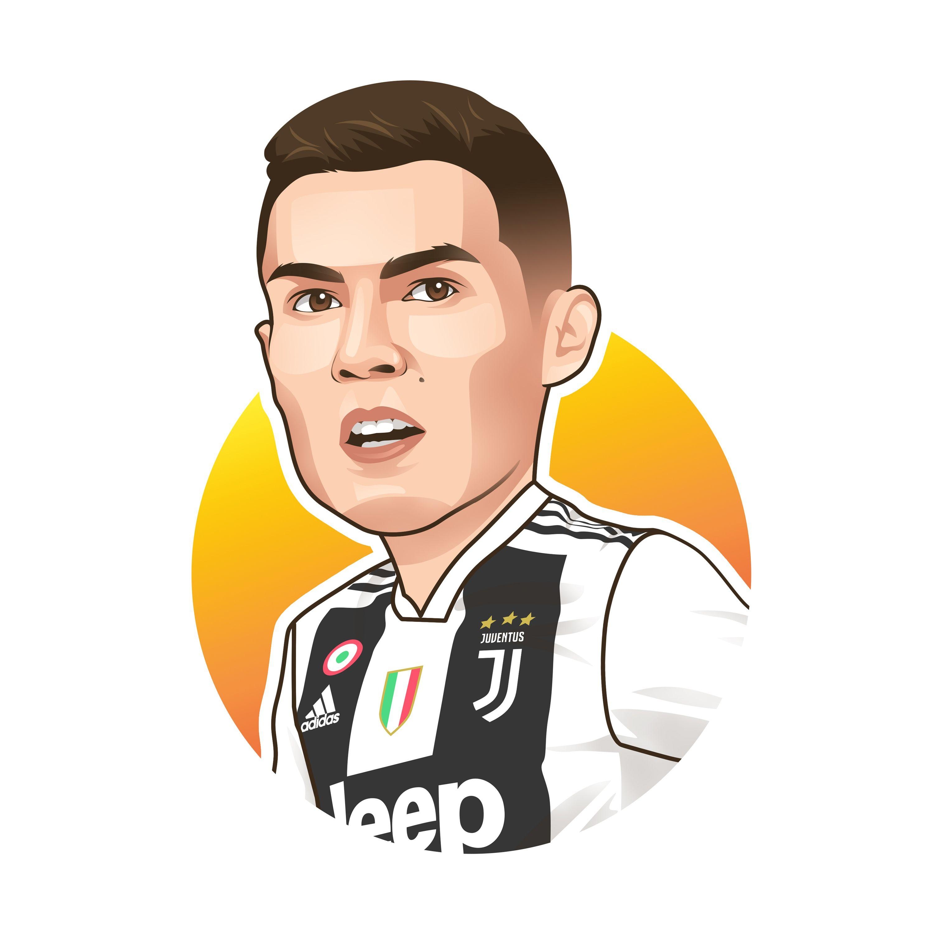 3000x3000 Cristiano Ronaldo #CR7 #cartoon #avatar #bighead #caricature, Phone