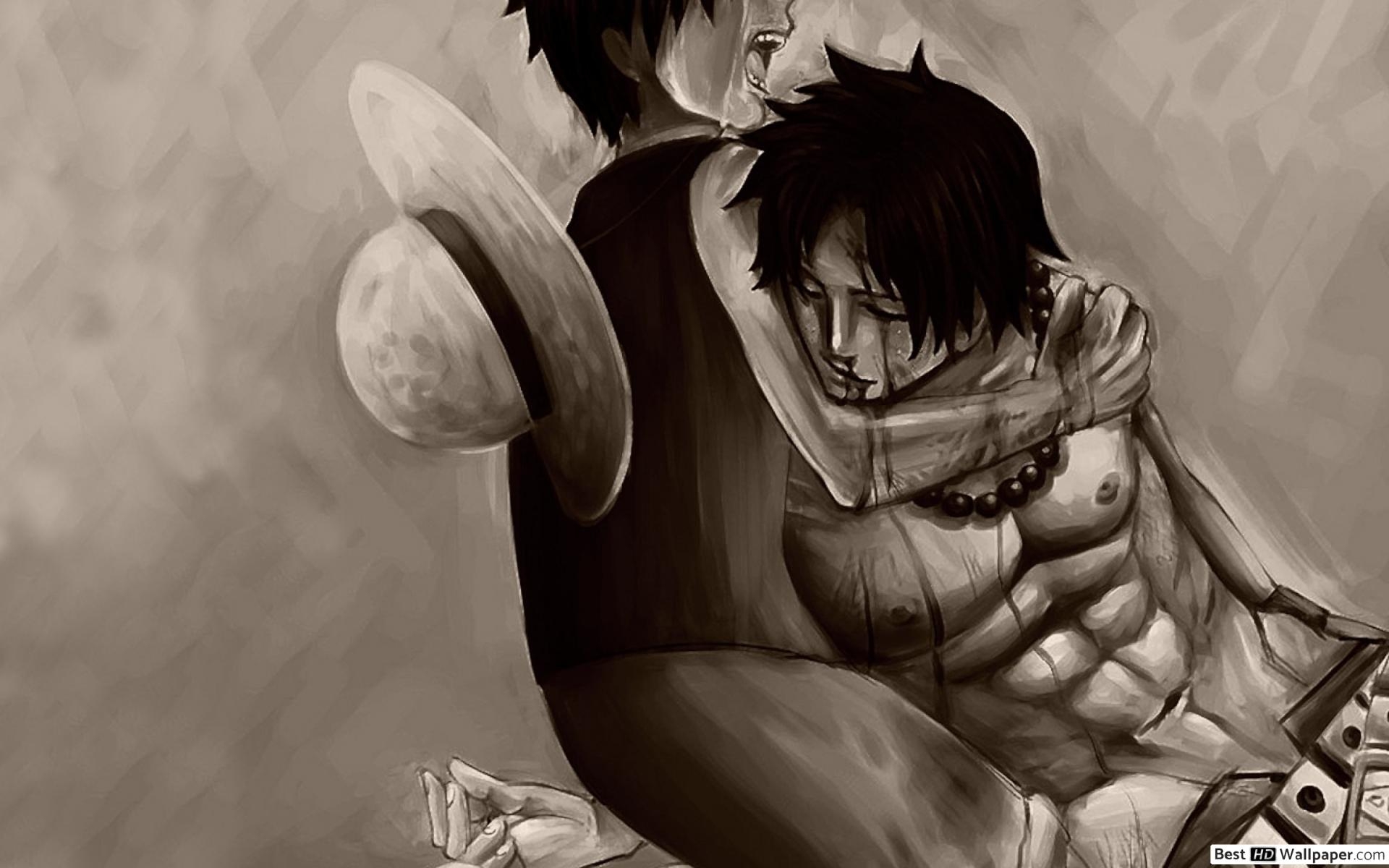 1920x1200 One Piece D. Luffy, Portgas D. Ace, Crying, Ace Died HD wallpaper download, Desktop