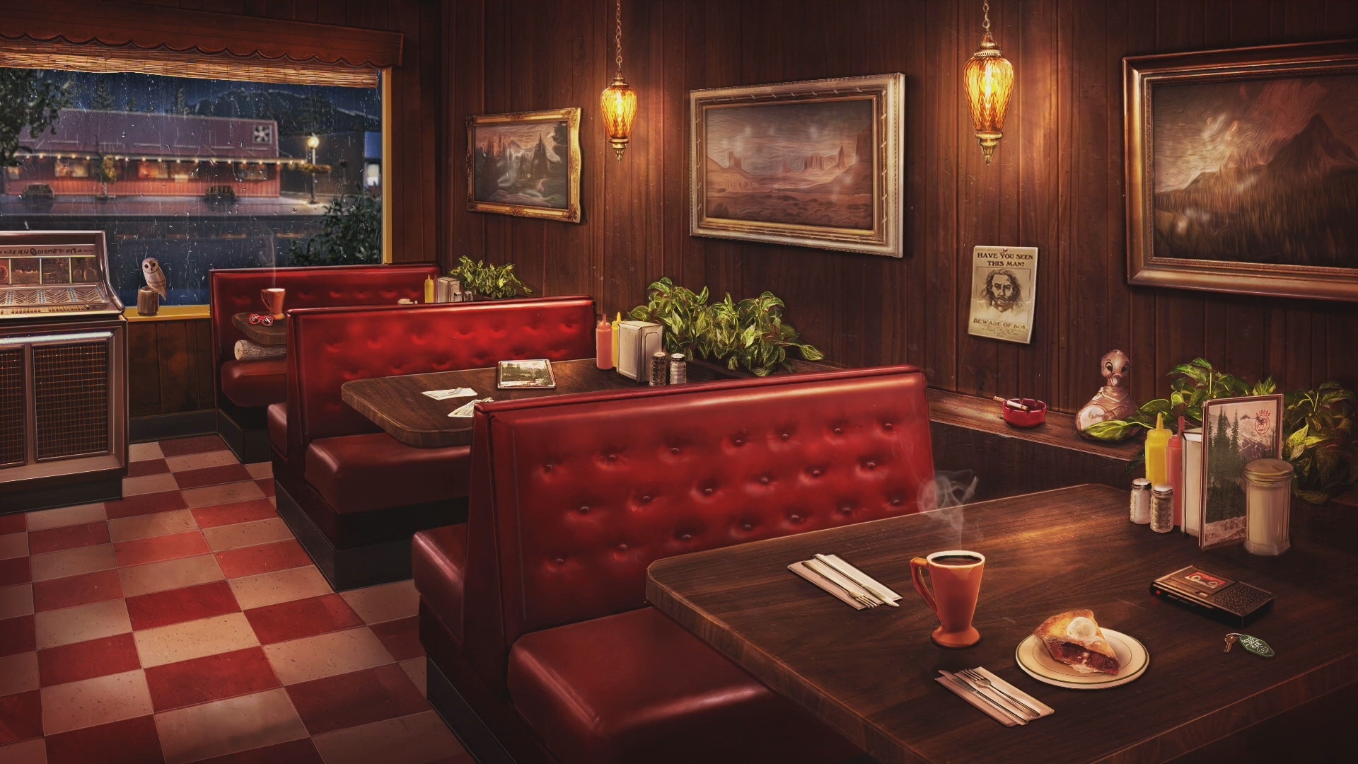 1920x1080 Steam Workshop::Twin Peaks Double R Diner Ambience Jazz Music, Rain Sounds, & Cozy Cafe Ambience, Desktop