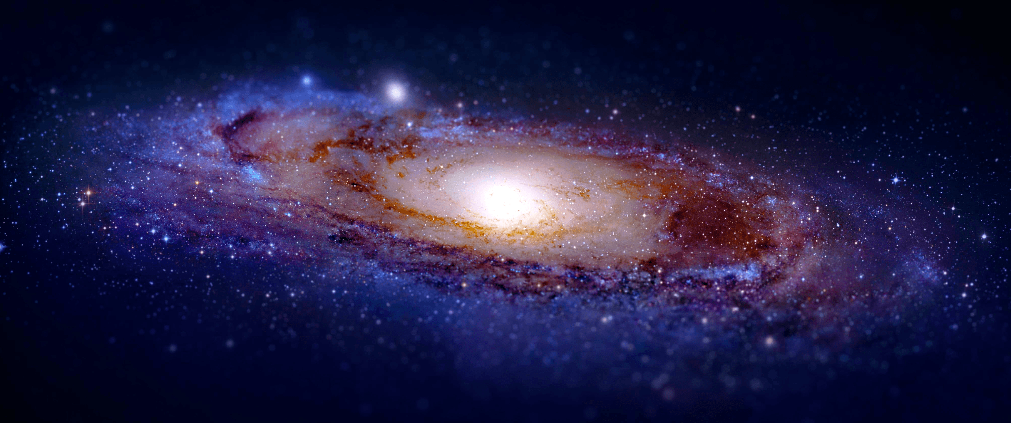 3440x1440 Andromeda Galaxy Ultrawide Wallpaper by HD Wallpaper Daily, Dual Screen