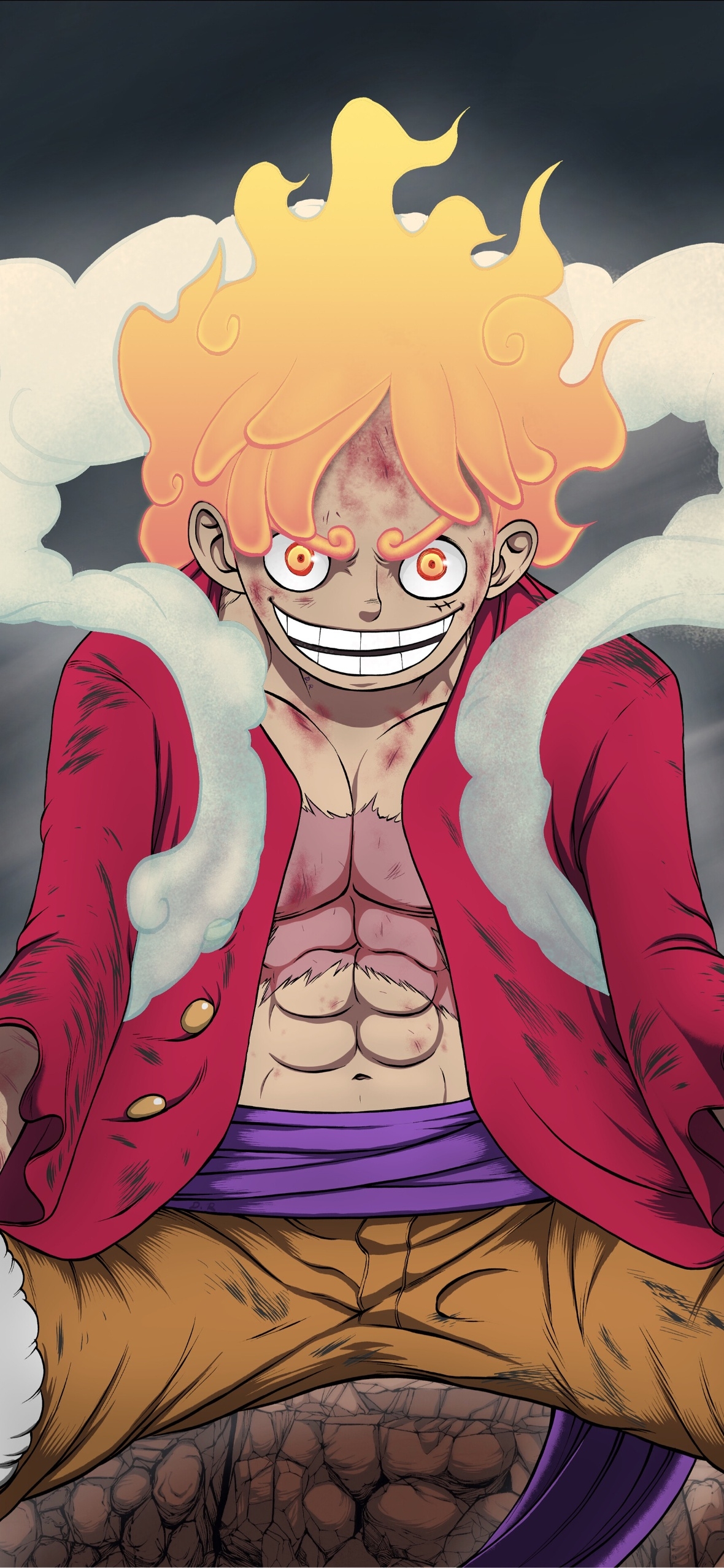 1180x2560 Gear 5 One Piece iPhone Wallpaper, Phone