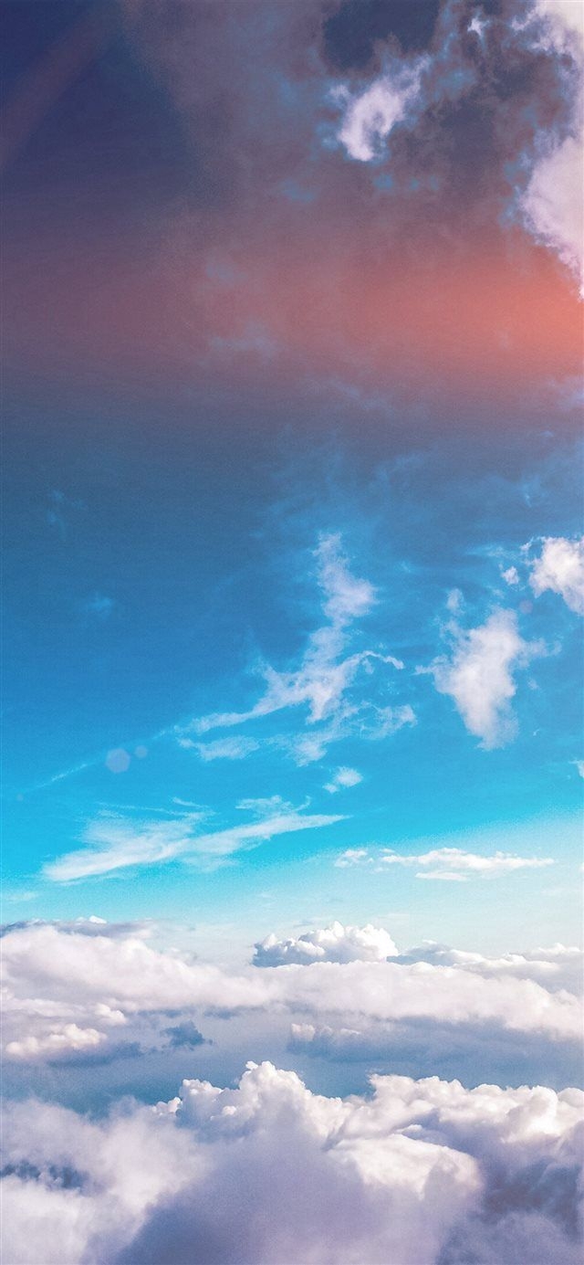 640x1390 Sky Cloud Fly Blue Summer Sunny Flare iPhone X Wallpaper Free, Phone