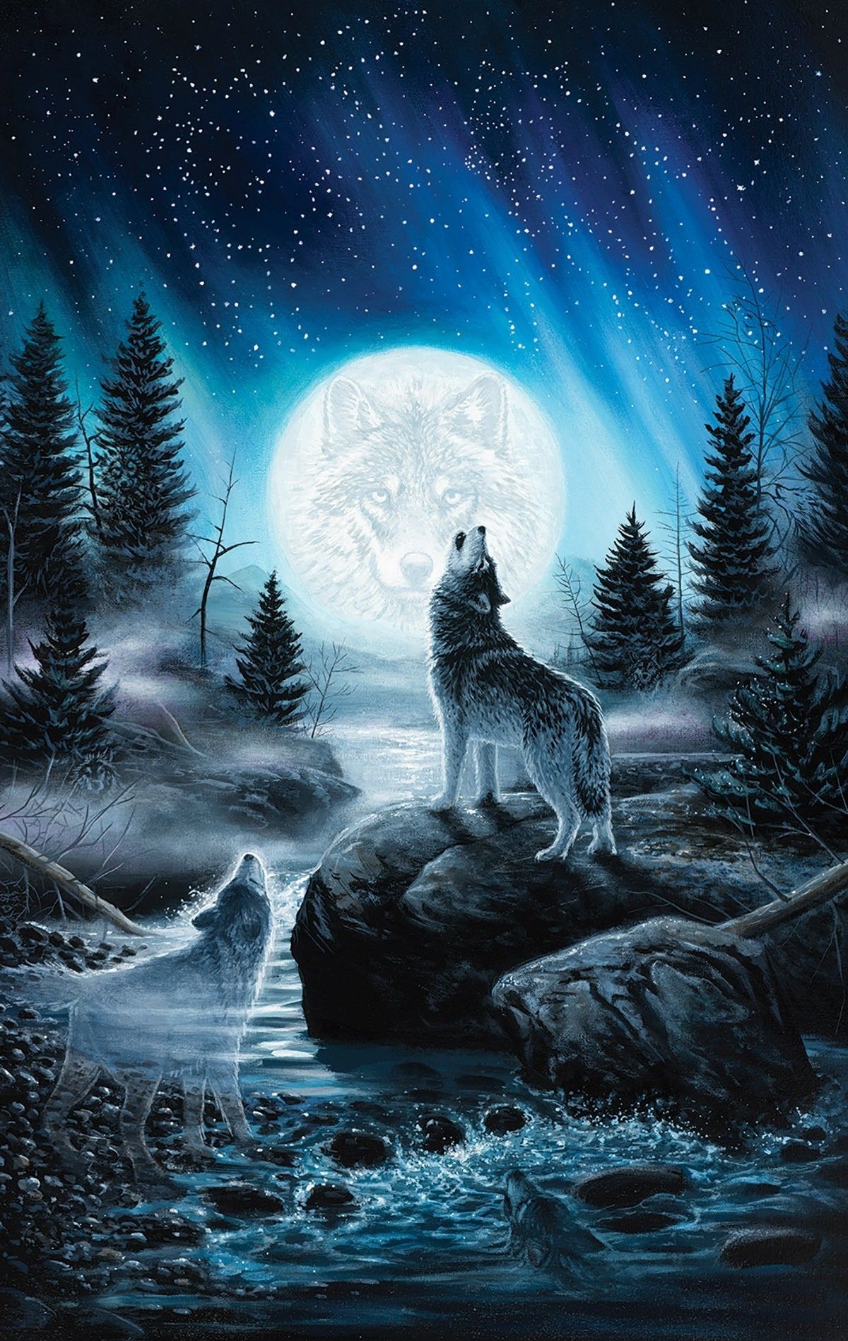 1200x1900 Howling Wolf Wallpaper iPhone 3D iPhone Wallpaper, Phone