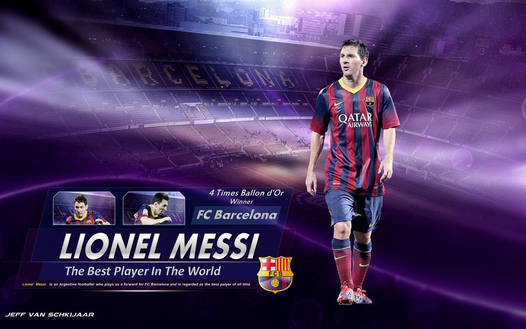 1680x1050 Lionel Messi Barcelona Wallpaper HD 2014. soccer clubs, Desktop