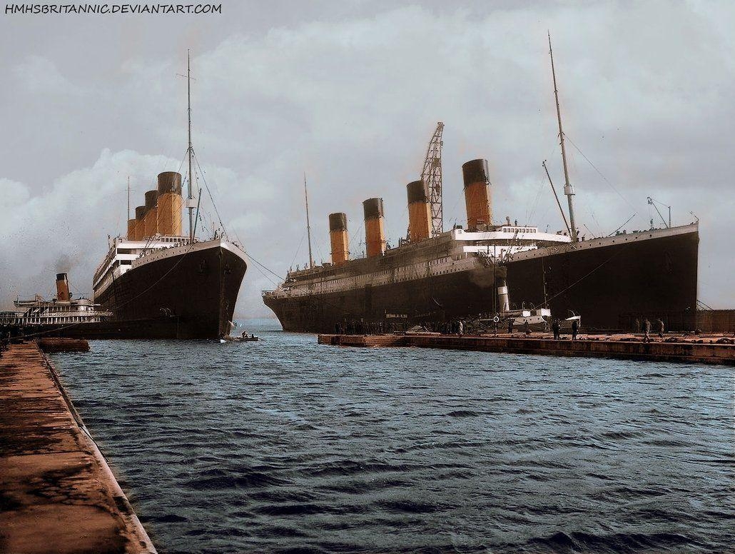 1030x780 RMS Olympic and RMS Titanic, Desktop