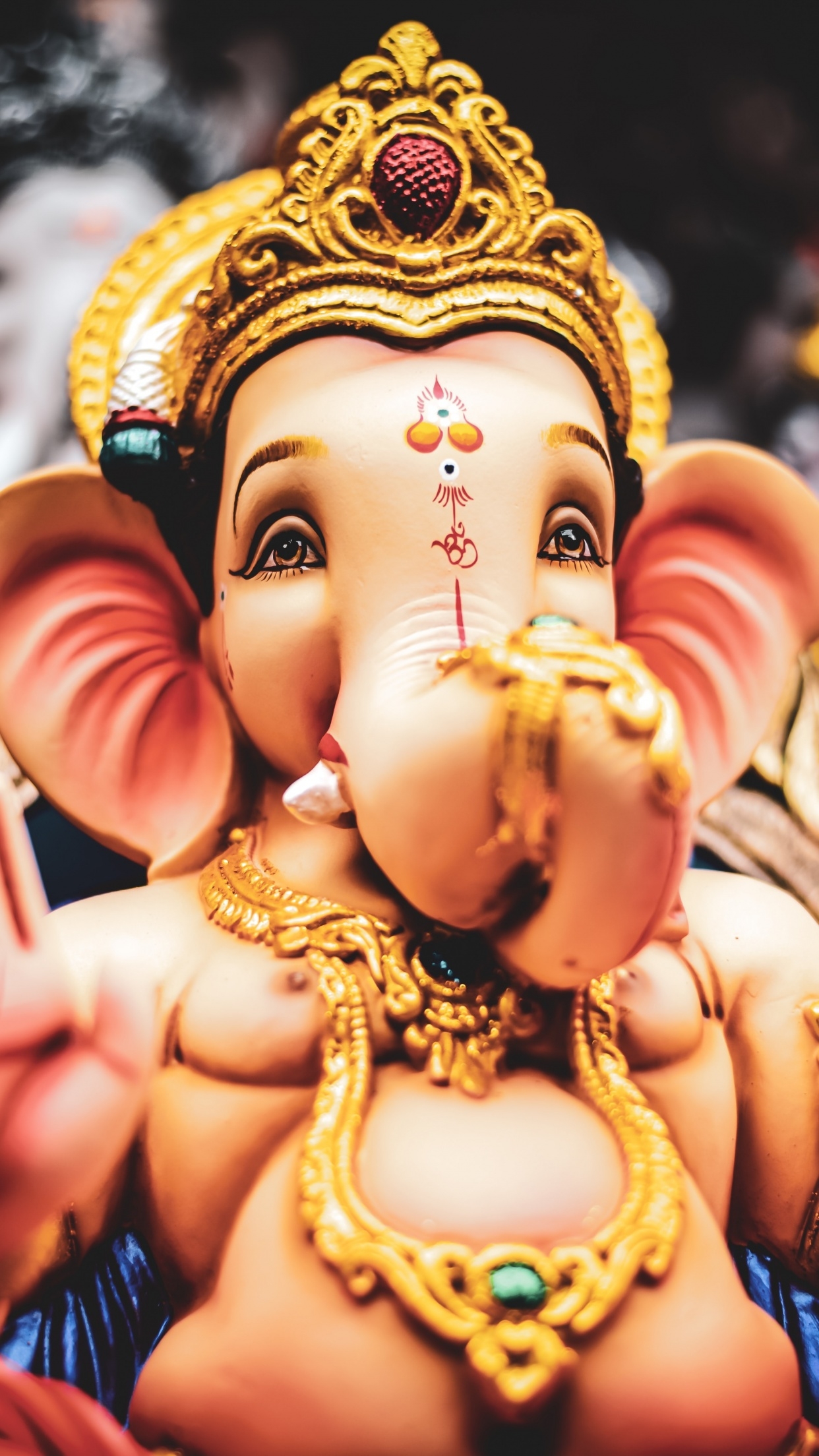 1250x2210 Ganapati Bappa Wallpaper 4K, Lord Vinayak, Ganapati, Phone