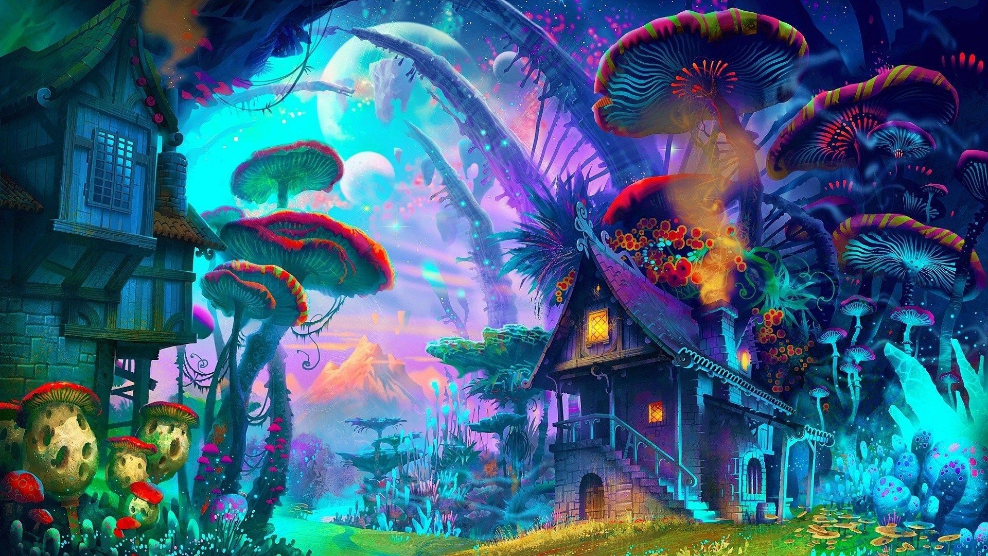 1920x1080 Trippy House Wallpaper Free Trippy House Background, Desktop