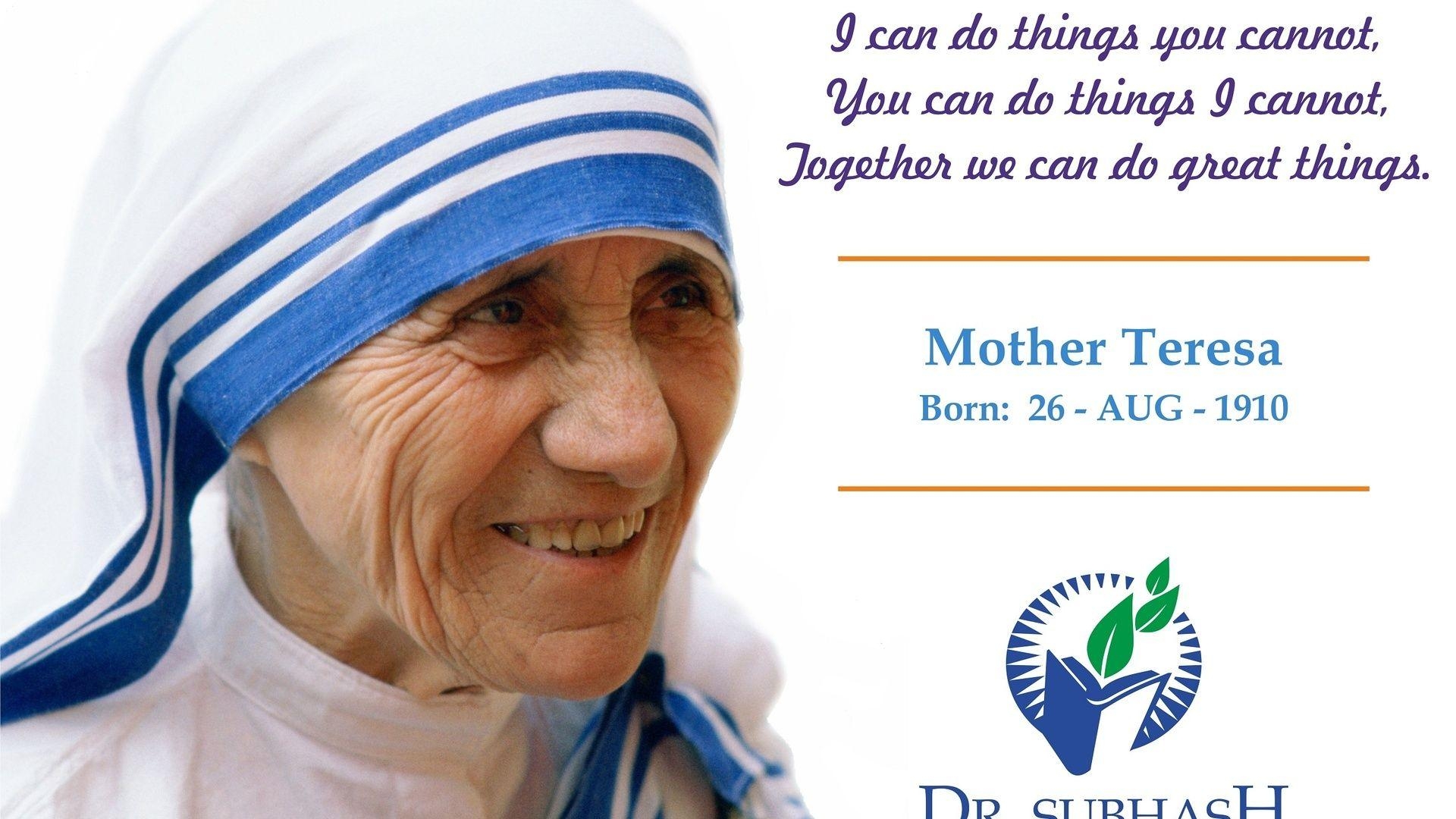 1920x1080 Religion, Caring, Kindness, Faith, Mother Teresa, Desktop