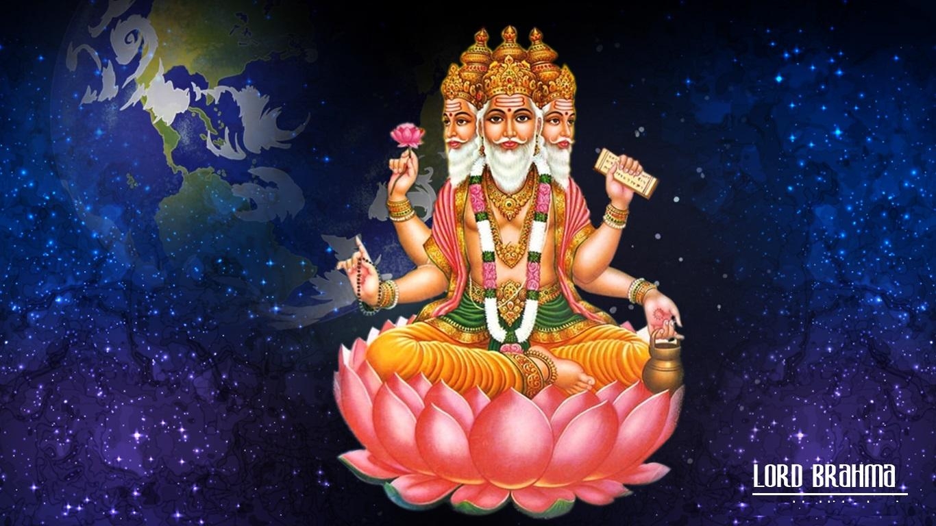 1370x770 God Brahma Image High Defination Background HD Wallpaper, Desktop