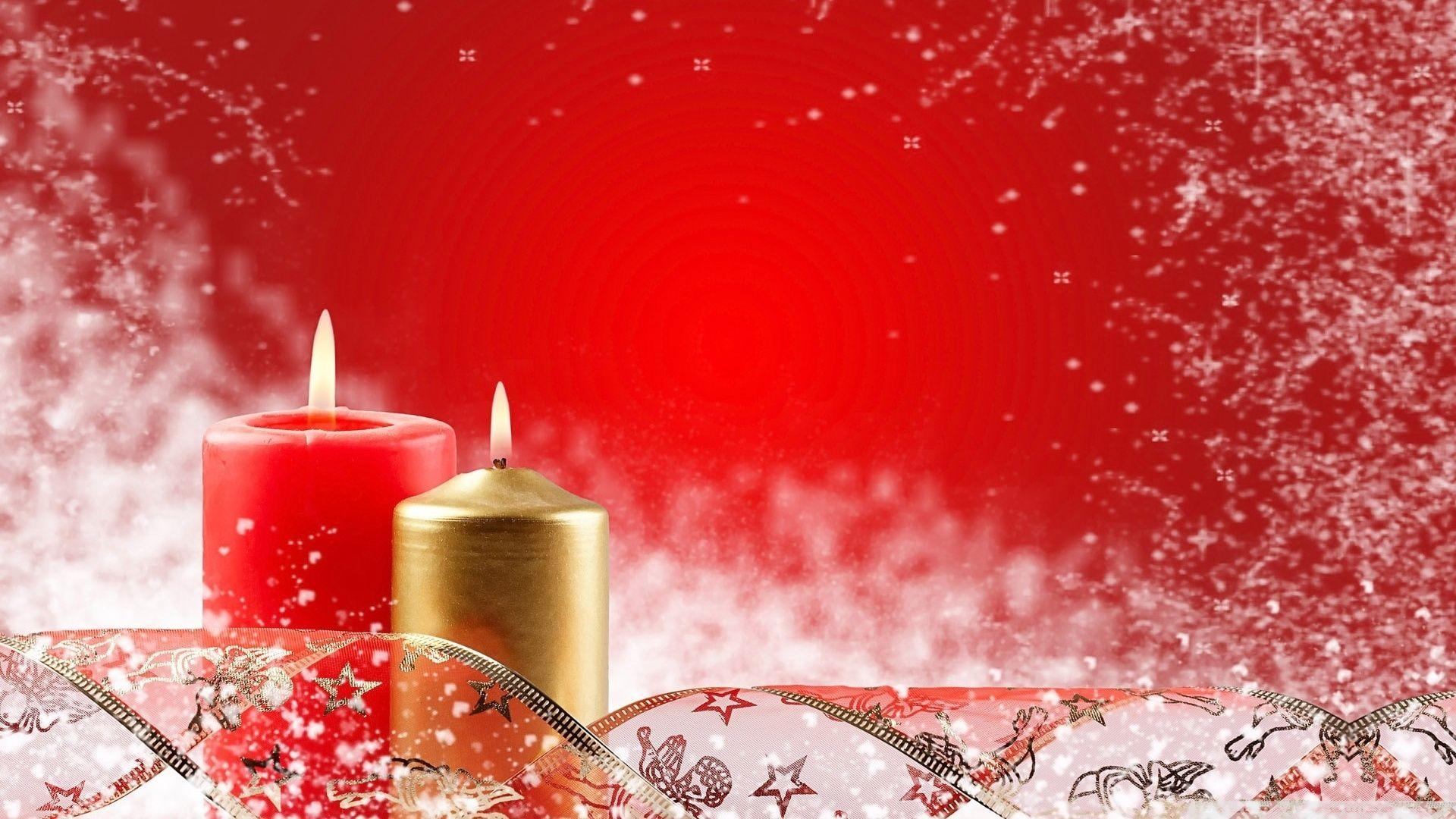 1920x1080 Two Christmas Candles ❤ 4K HD Desktop Wallpaper for 4K Ultra HD TV, Desktop