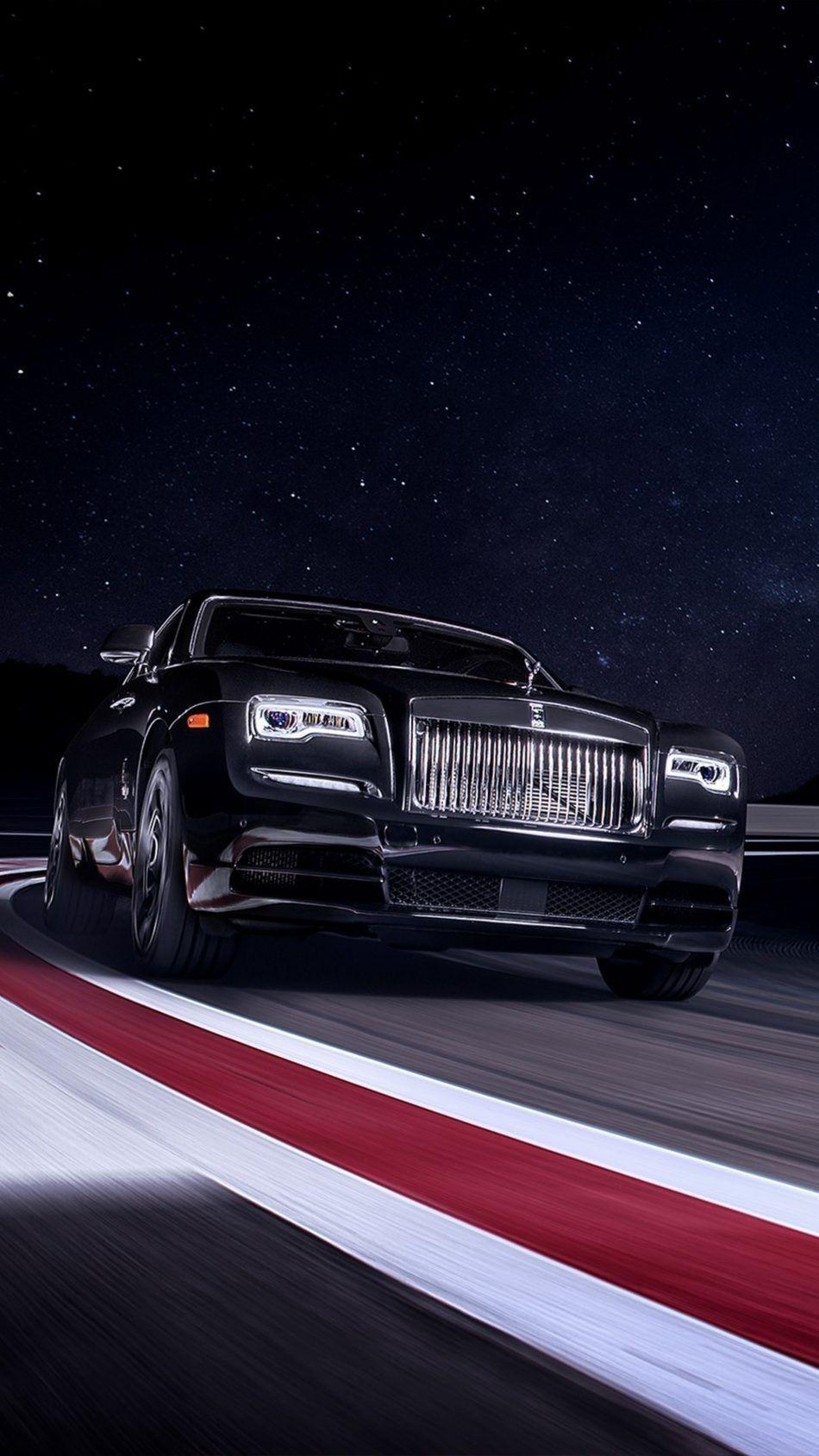 950x1690 Rolls Royce Black Badge Wraith On Race Track. Car, Phone