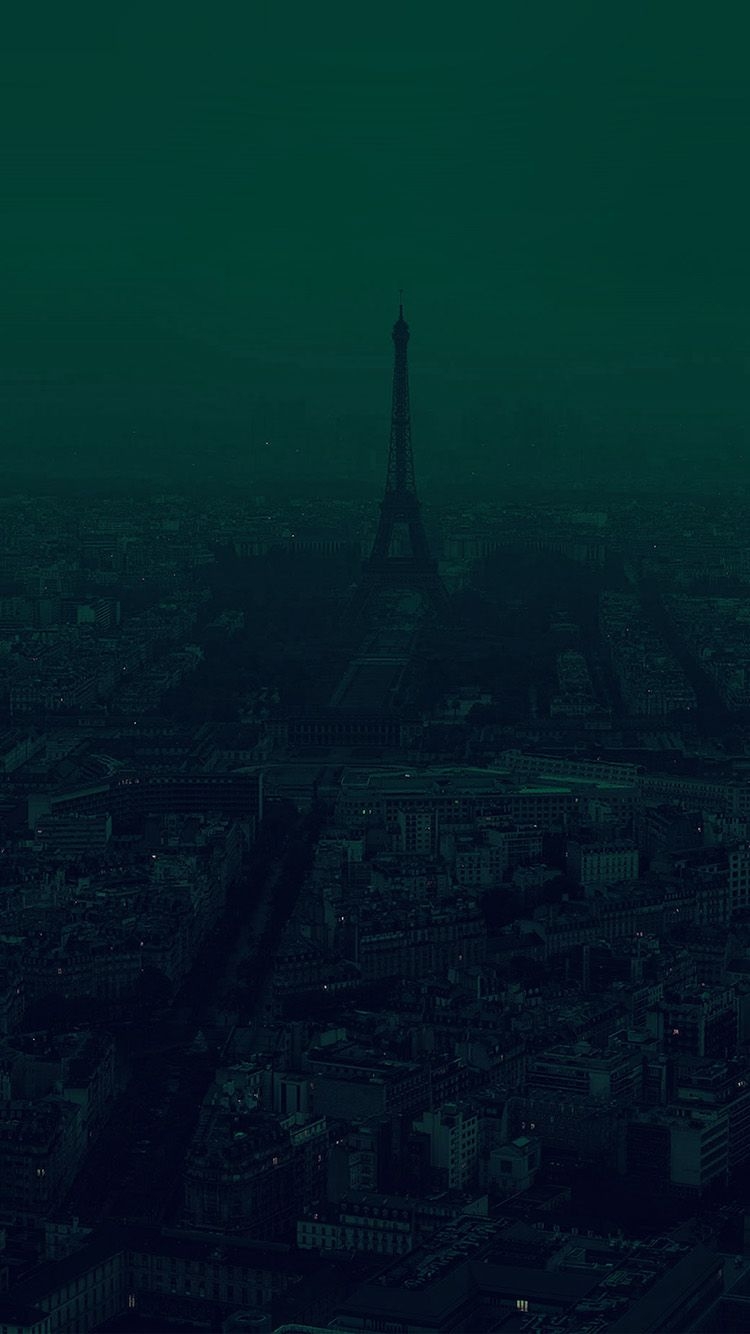 750x1340 iPhone wallpaper. paris dark green city, Phone