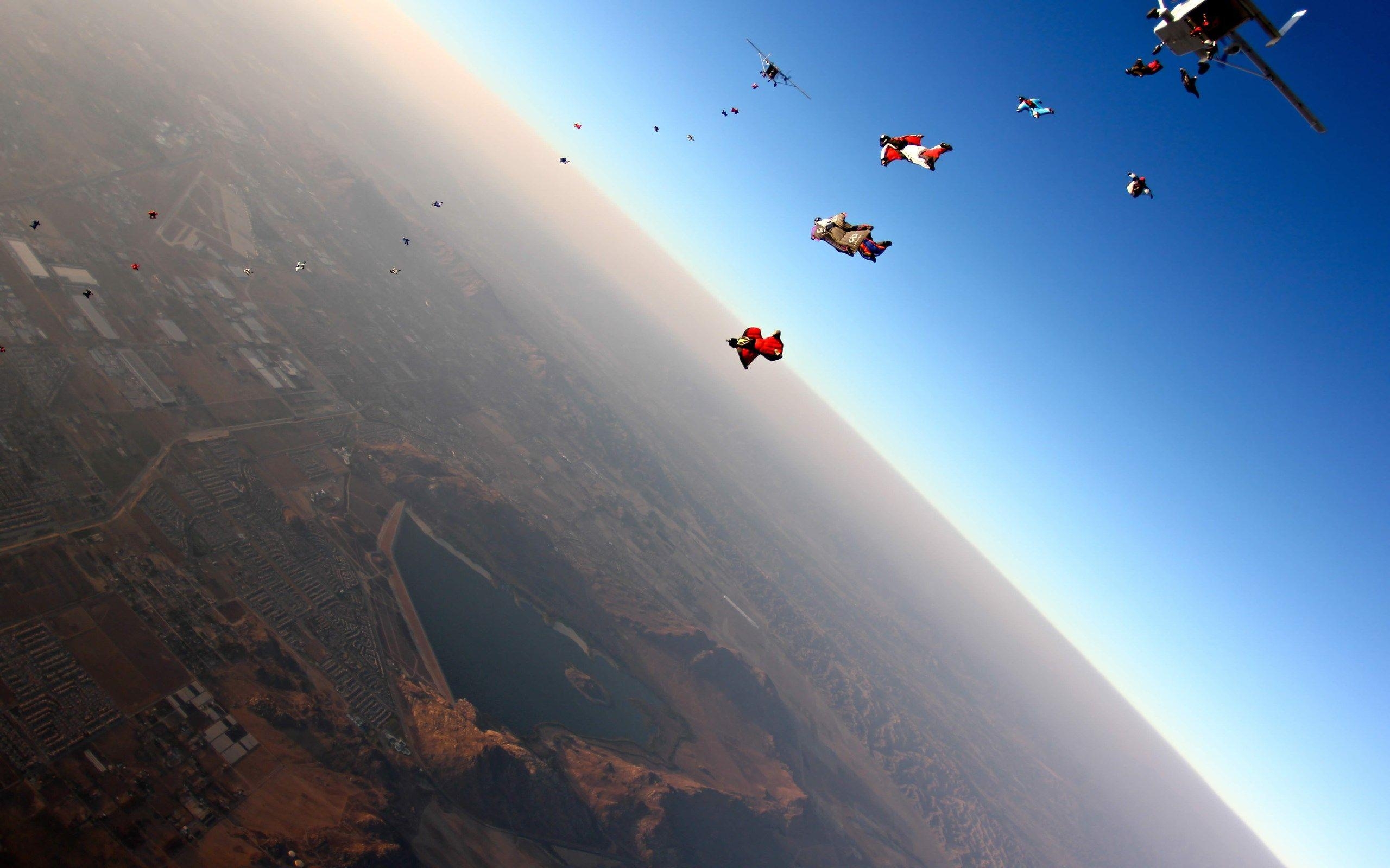 2560x1600 Wallpaper for Desktop: skydiving. scream. Skydiving, HD wallpaper, Desktop