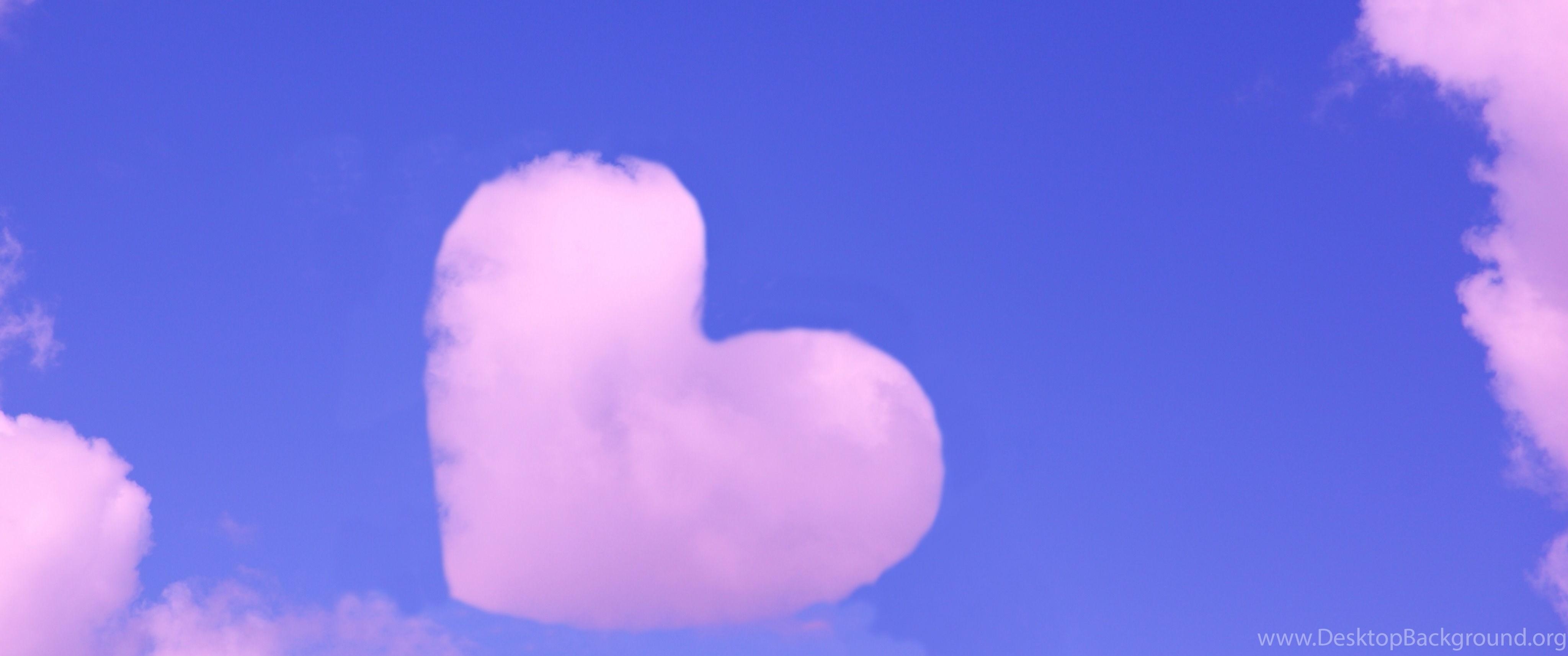 4100x1720 Sky, Pink Clouds Wallpaper And Image Wallpaper, Picture, Photo, Dual Screen