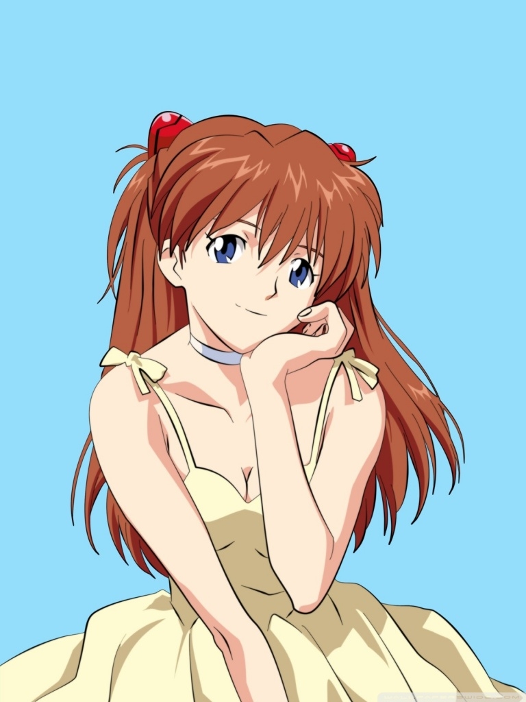 770x1030 Neon Genesis Evangelion Asuka Langley I Ultra HD Desktop Background Wallpaper for 4K UHD TV, Tablet, Phone