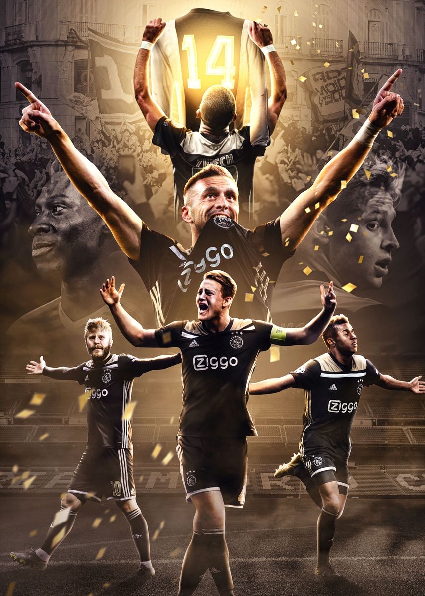 860x1200 AFC Ajax ' Poster, picture, metal print, Phone