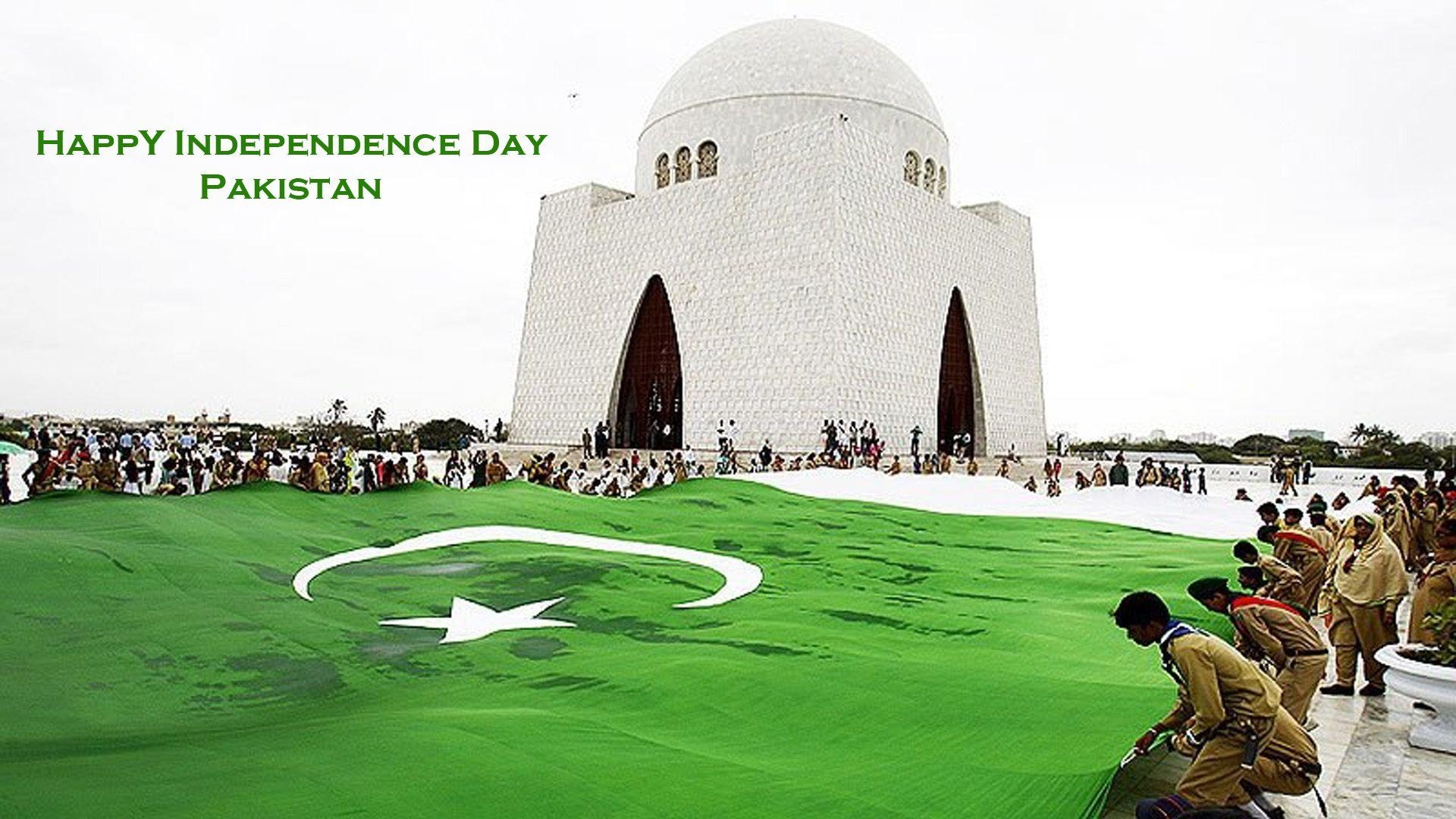 1920x1080 Pakistani Flag Decorated On Mazar E Quaid 14th August HD Wallpaper, Desktop