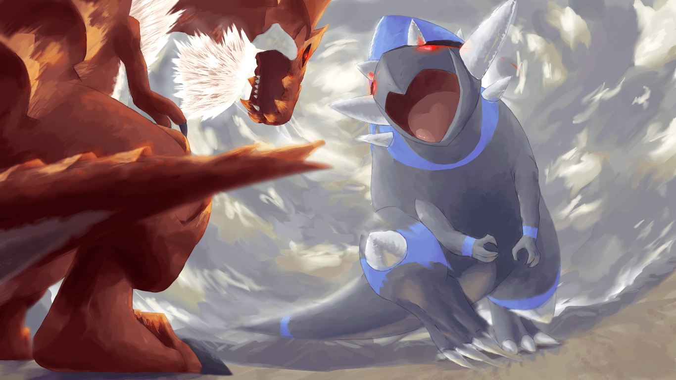 1370x770 Pokémon by Review: -, Cranidos & Rampardos, Desktop