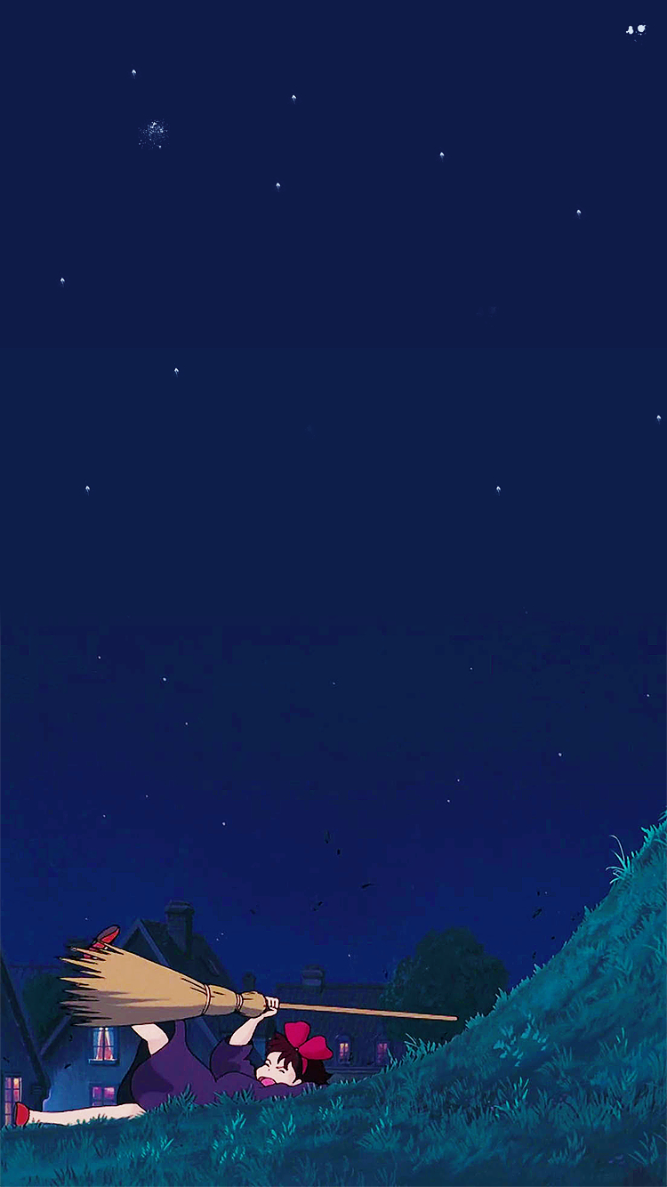 750x1340 Kiki's Delivery Service Phone Background Ghibli photo, Phone