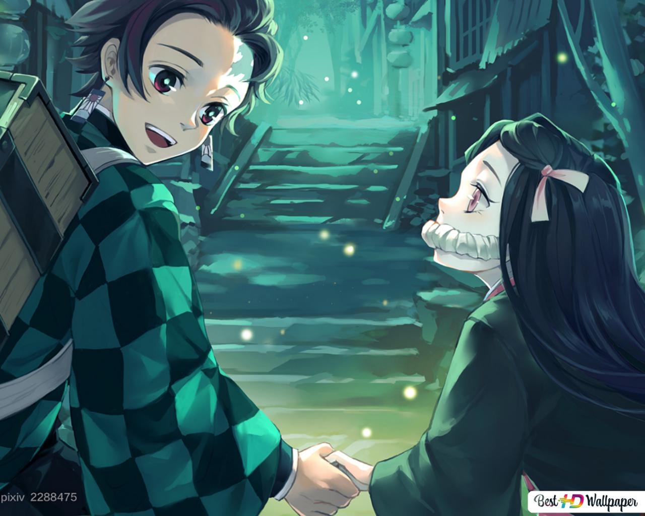 1280x1030 Nezuko Kamado, Tanjiro Kamado Slayer HD wallpaper download, Desktop