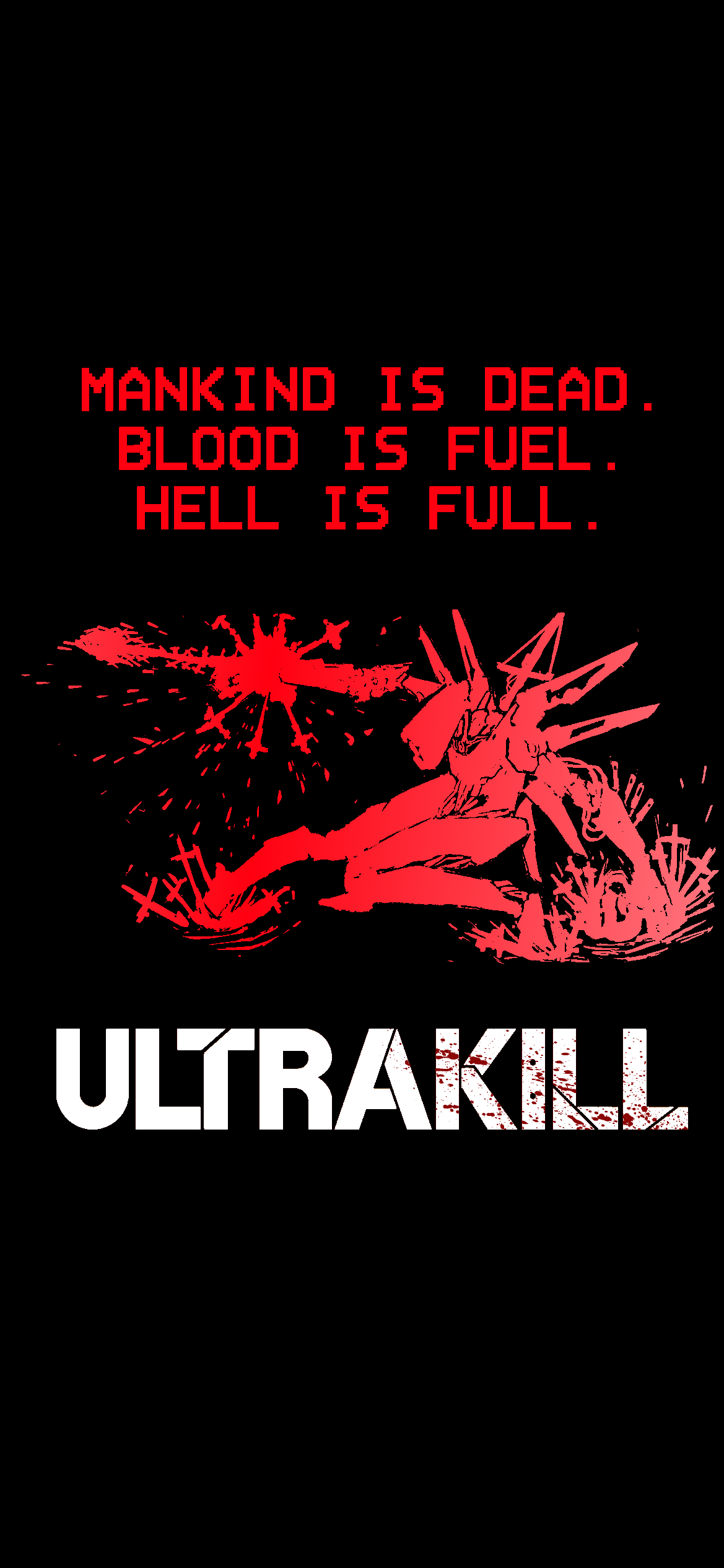 1170x2540 made a wallpaper lol (credit to for artwork): Ultrakill, Phone