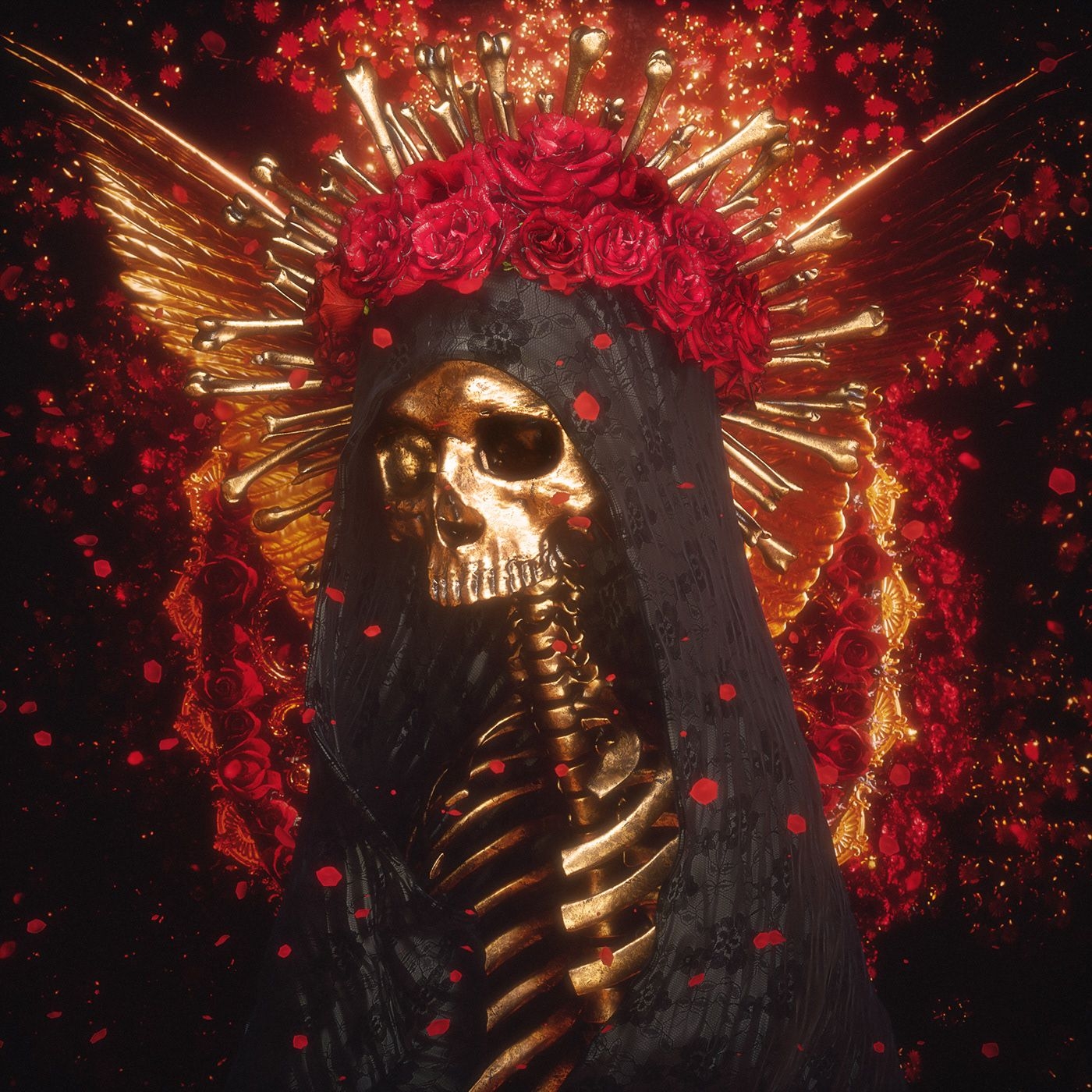 1400x1400 Santa Muerte †, Phone